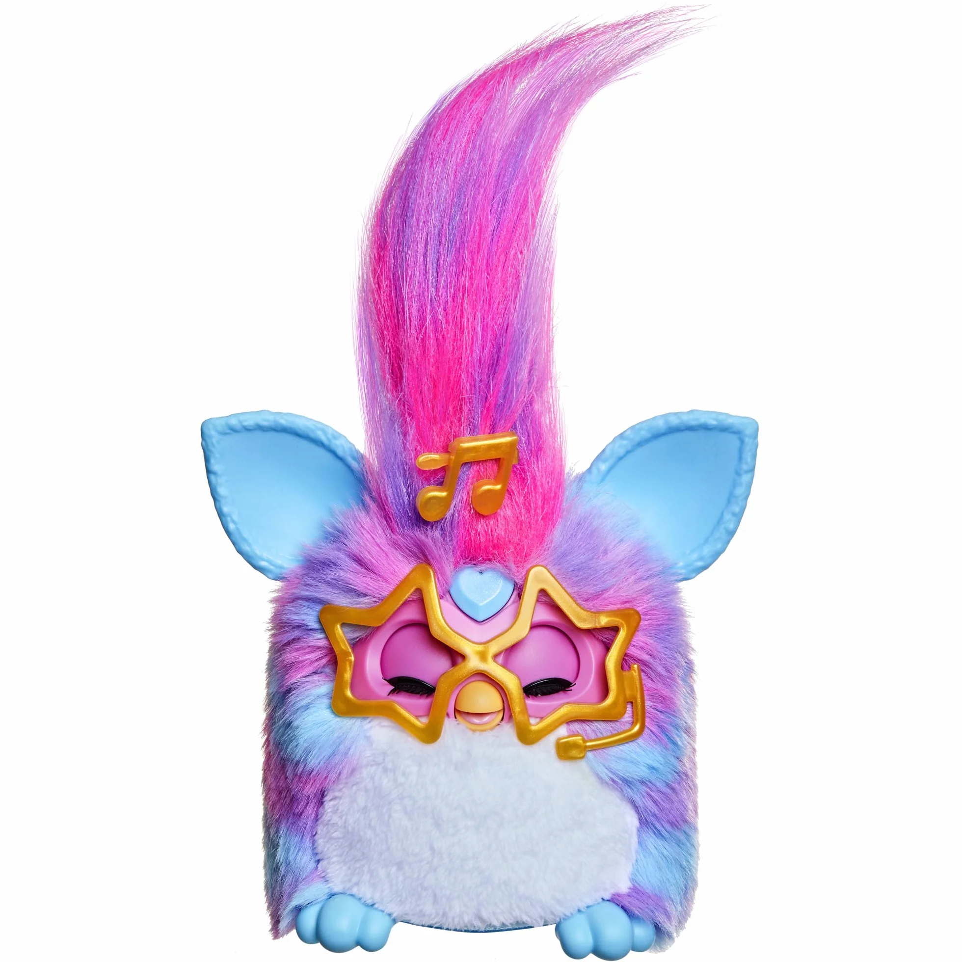 Interaktywna pluszowa zabawka elektroniczna Furby Vibes Blue Razz dla dziewczynek i chłopców w wieku od 6 lat
