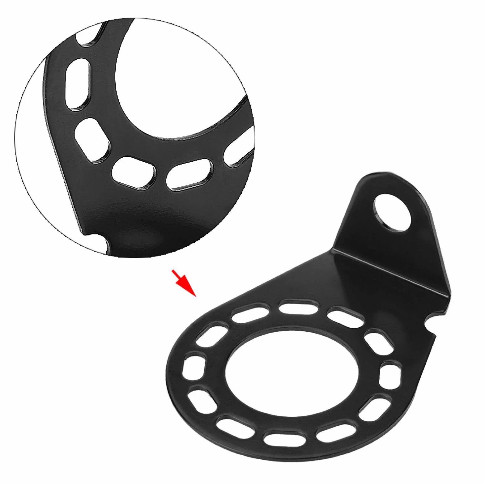 KIMISS Wspornik do gniazda przyczepy 7-pin i 13-pin – metalowy uchwyt montażowy do złącza holowniczego