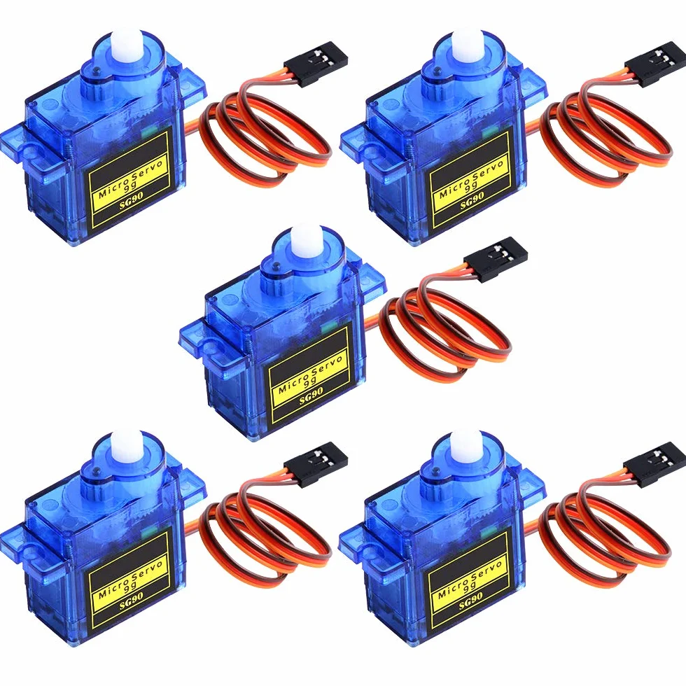5 sztuk SG90 9G Micro Servo silnik do zdalnie sterowanych pilotów zdalnego sterowania