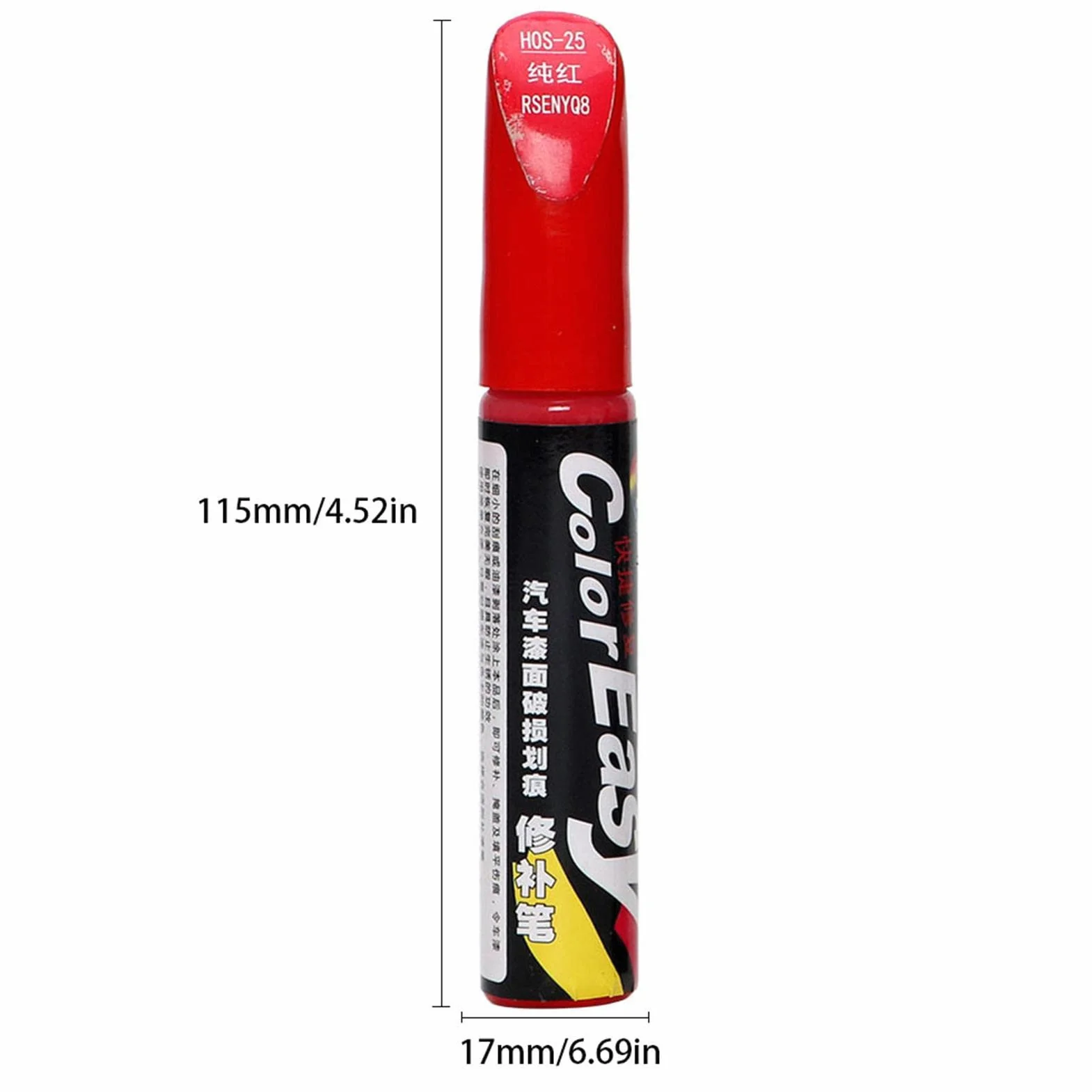 Pisak do naprawy zarysowań samochodowych wodoodporny lakier 10 ml czerwony