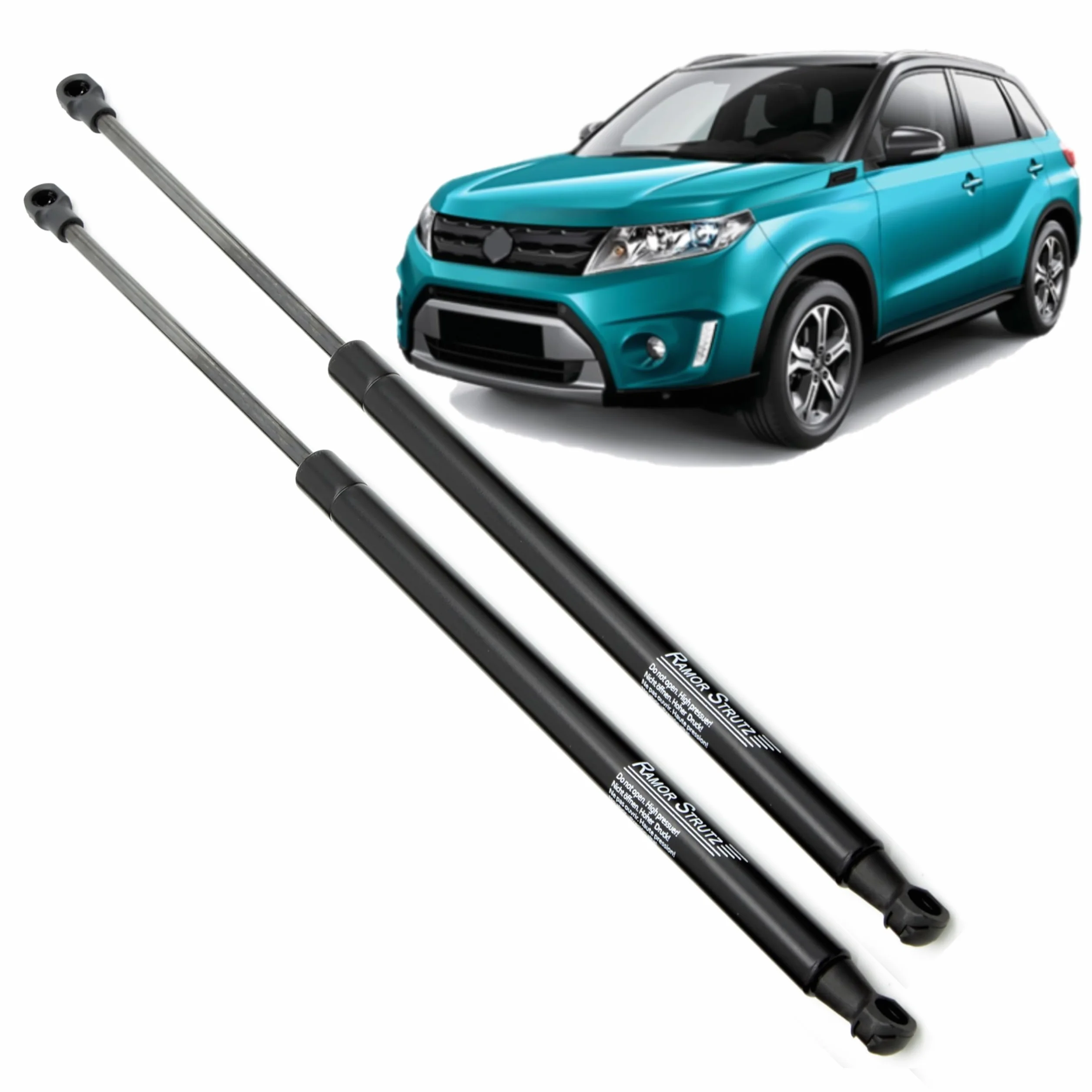 2x Sprężyny Gazowe do Tylnej Klapy Kompatybilny z Suzuki Vitara LY 2015-2019. Rozpórki Gazowe Tylnej Klapy Zamiennik dla 8185054P01 i inni.