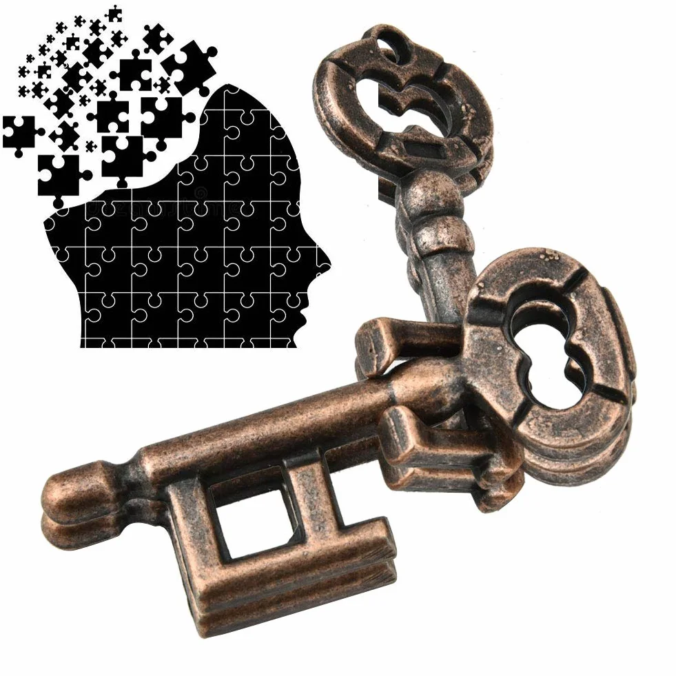 IQ Teaser Unlock Toy, Gry Logiczne dla Dorosłych Inteligentna Blokada Puzzle Klamra Zabawka Edukacyjna Blokada Klawiszy