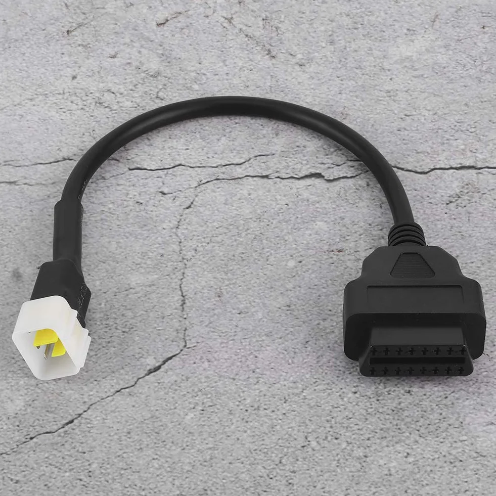 Qiilu 6-pinowy na 16-pinowy kabel przejściowy 6-pinowy kabel diagnostyczny do pokładowej diagnostyki 2 16-pinowy kabel adaptera Złącze wykrywania usterek motocykla pasuje do Sinnis