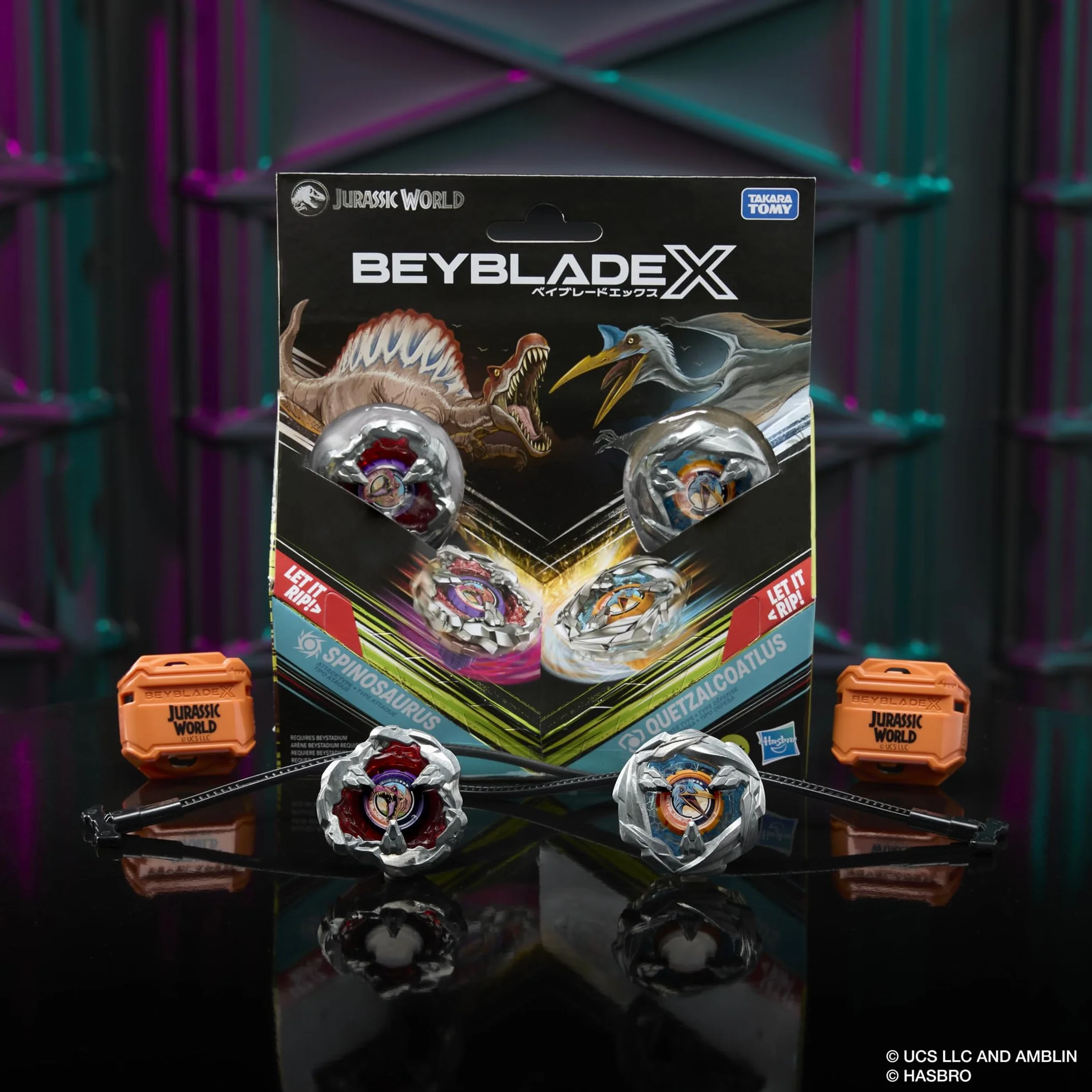 Wielopak Beyblade X/Jurassic World Collab Spinosaurus kontra Quetzalcoatlus