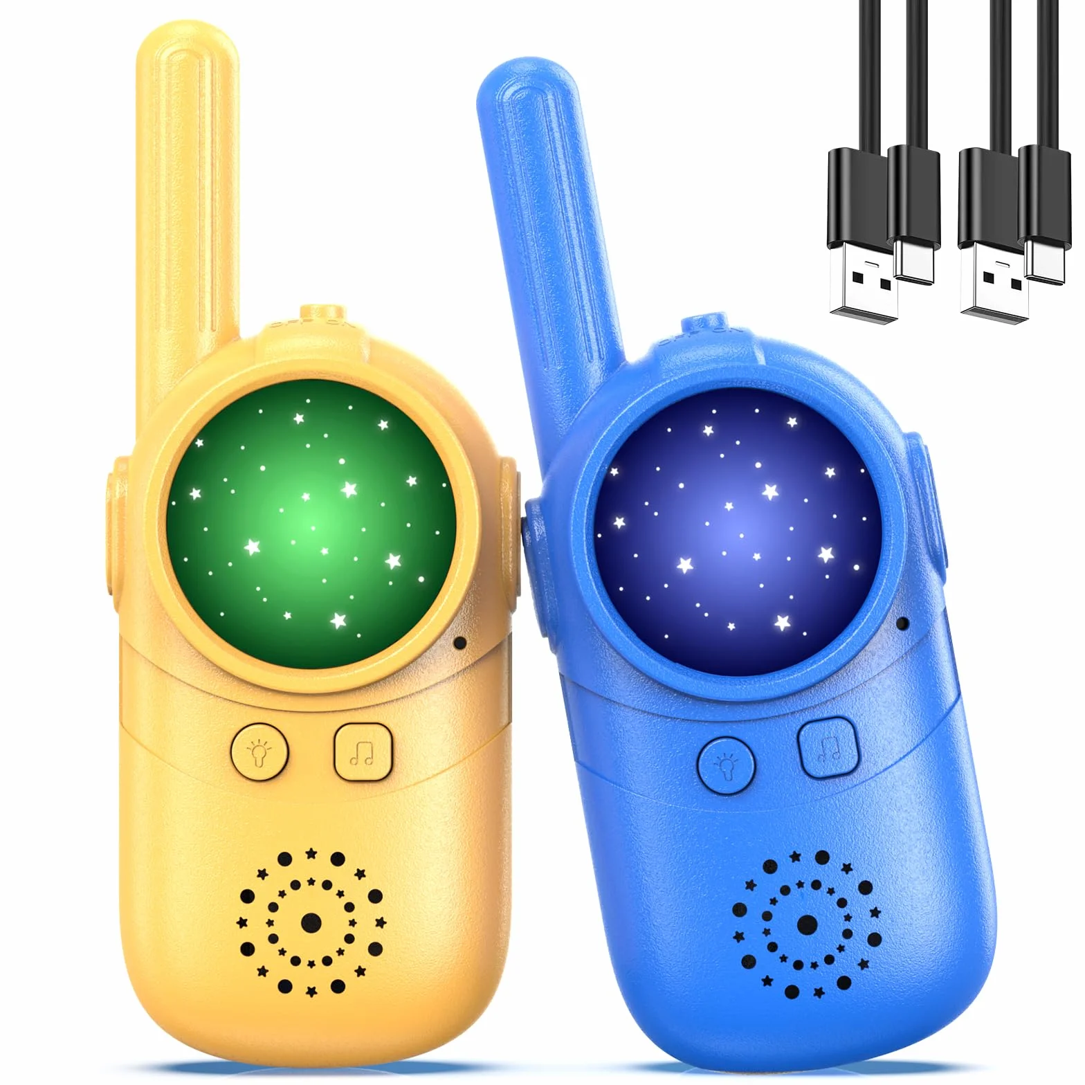 Inspireyes Walkies Talkie dla dzieci, prezenty dla 3-, 4, 5-letniej dziewczynki, 2 opakowania prezentów świątecznych dla chłopców w wieku 3, 4, 5, 6-8 lat, zabawki dla małych dzieci, do gier wewnątrz