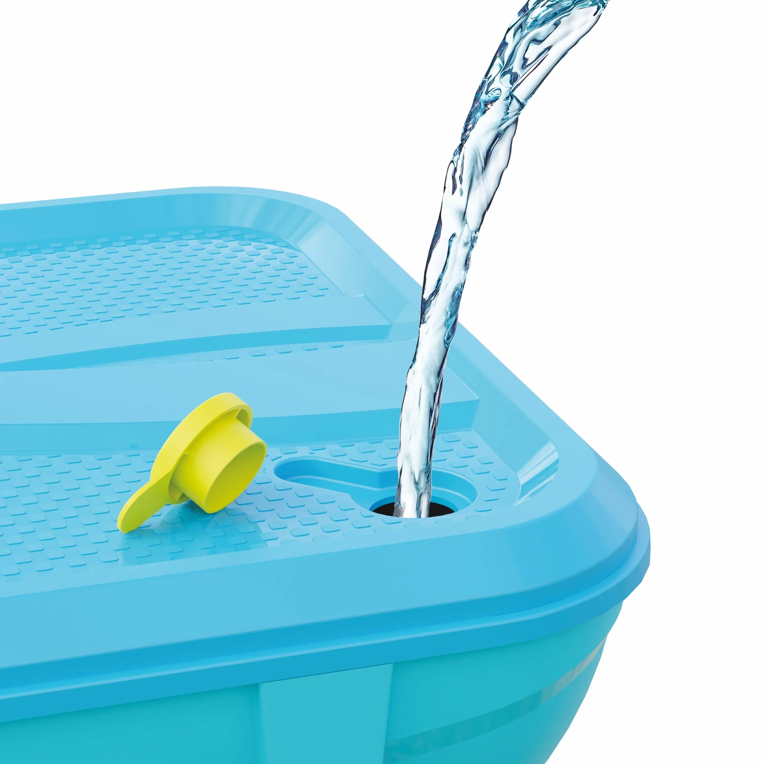 Swingball Zestaw Multiplay 3 w 1 na dowolnej powierzchni - gra w piankę, nadmuchiwana piłka nożna, rakiety dziecięce - stabilna podstawa, od 4 lat, niebieski