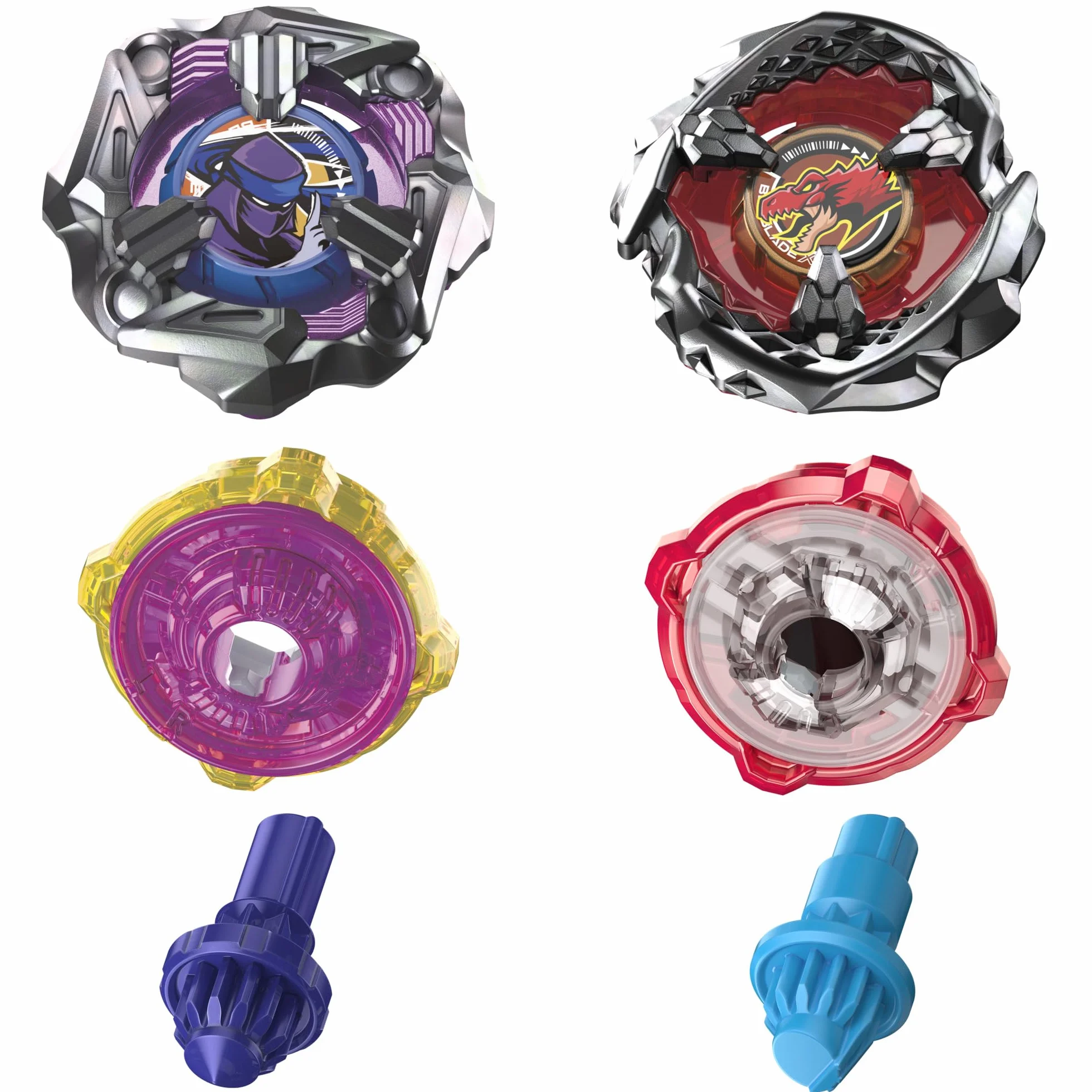 Dwupak bączków Beyblade X Beat Tyranno 4-70Q i Knife Shinobi 4-80HN