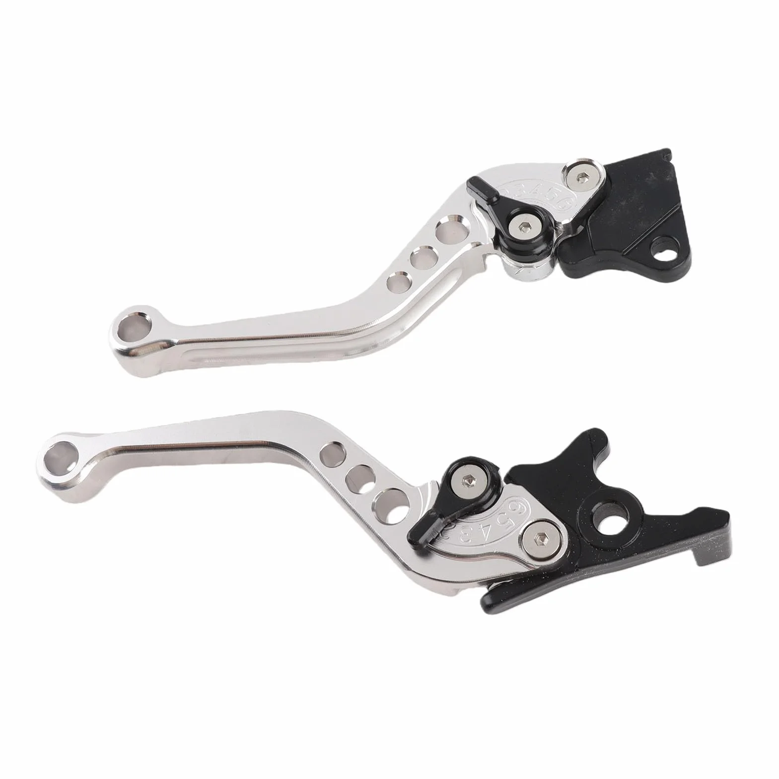 Dźwignia hamulca Yctze, 100% fabrycznie nowa aluminiowa dźwignia hamulca 7/8 "CNC do motocykli Uniwersalna dźwignia hamulca 22mm Dźwignia hamulca bębnowego (srebrna)