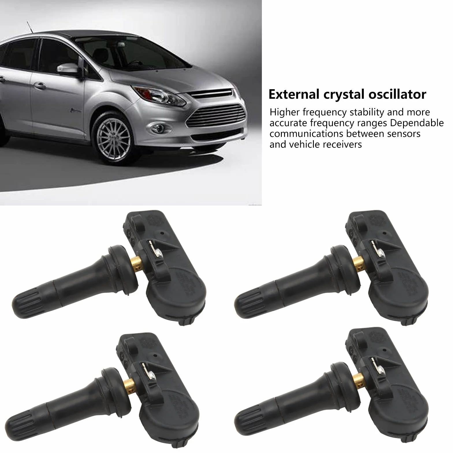 4 sztuk czujnik TPMS pasuje do Ford Lincoln Mercury, F150 F250 F350 Mustang Fusion Escape Focus Explorer czujniki ciśnienia w oponach wymień