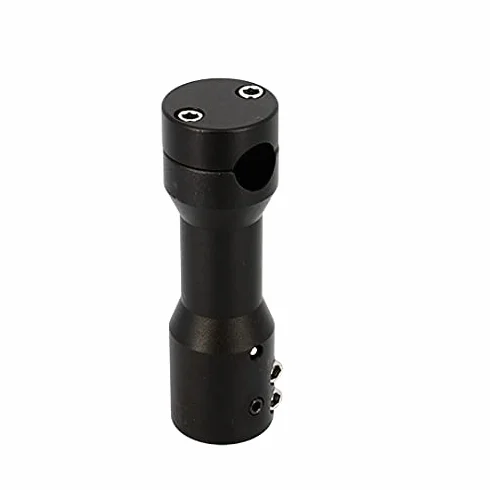 Mostek skuter tun'r adapt. booster/bw's/slider/stunt prosty czarny matowy (p/kierownica d.22mm)