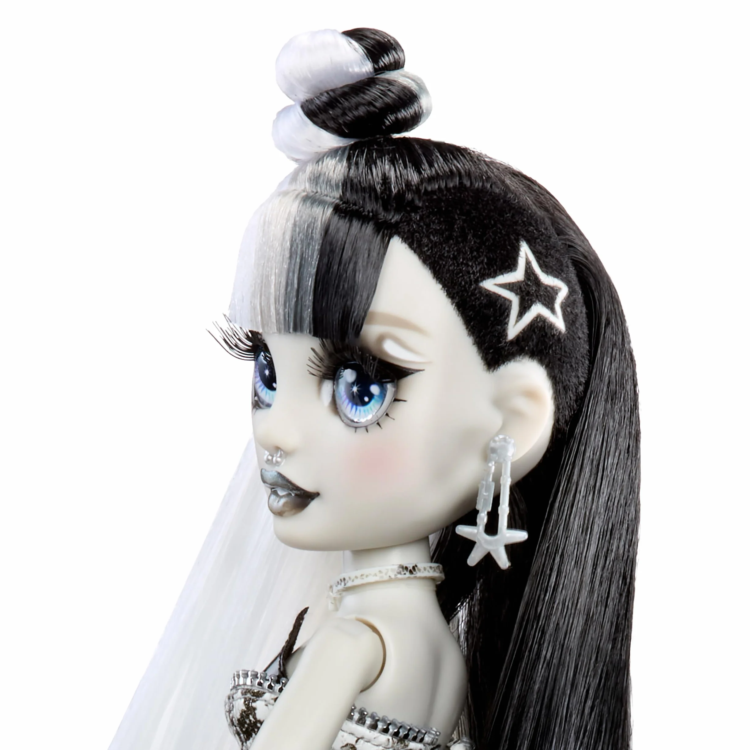 Rainbow High Shadow High Fashion Doll - Heather Grayson - 28 cm Lalka z Czarno-białymi Włosami i Designerskimi Stylizacjami, Odpowiednia dla Kolekcjonerów i Dzieci w Wieku 6–12 Lat