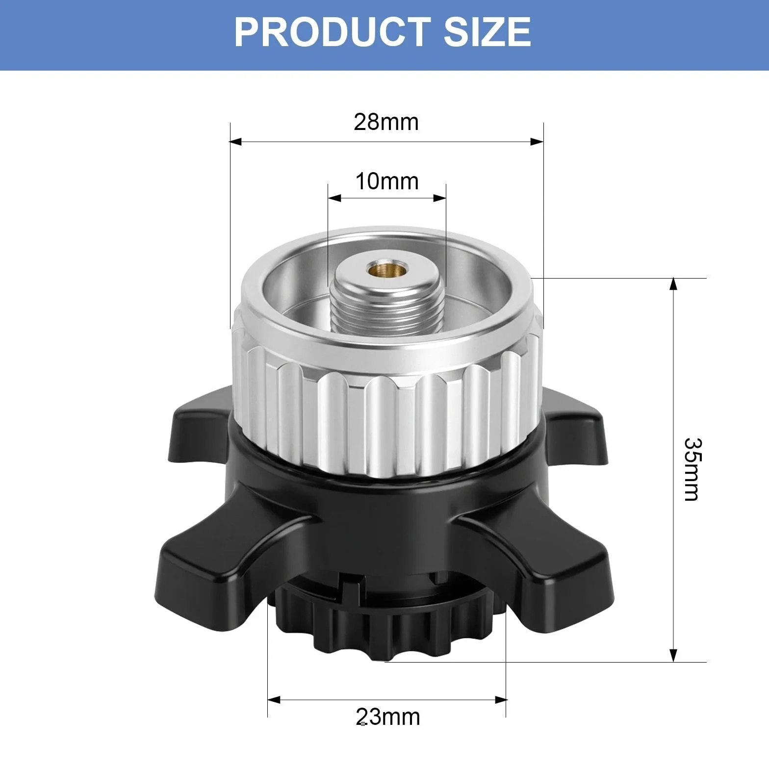 Adapter do kartuszy gazowych Campingaz CV470 CV300 CV270 na EN417 7/16" akcesoria kempingowe