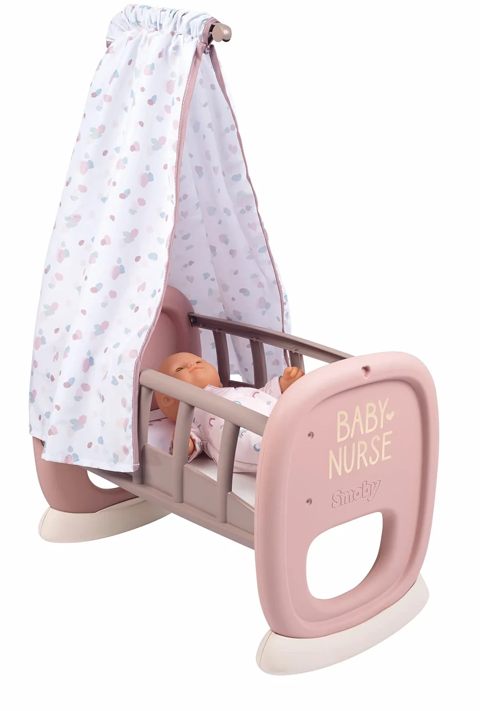 Smoby Toys 220373 Baby Nurse kołyska dla lalek z niebem