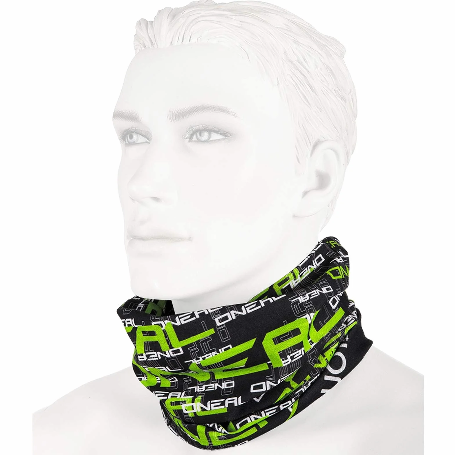 O'NEAL | chusta na szyję | chusta górska | MX MTB | nieobrębiona, dla lepszego komfortu noszenia, elastyczny materiał | ocieplacz na szyję | unisex | czarny zielony | jeden rozmiar dla wszystkich