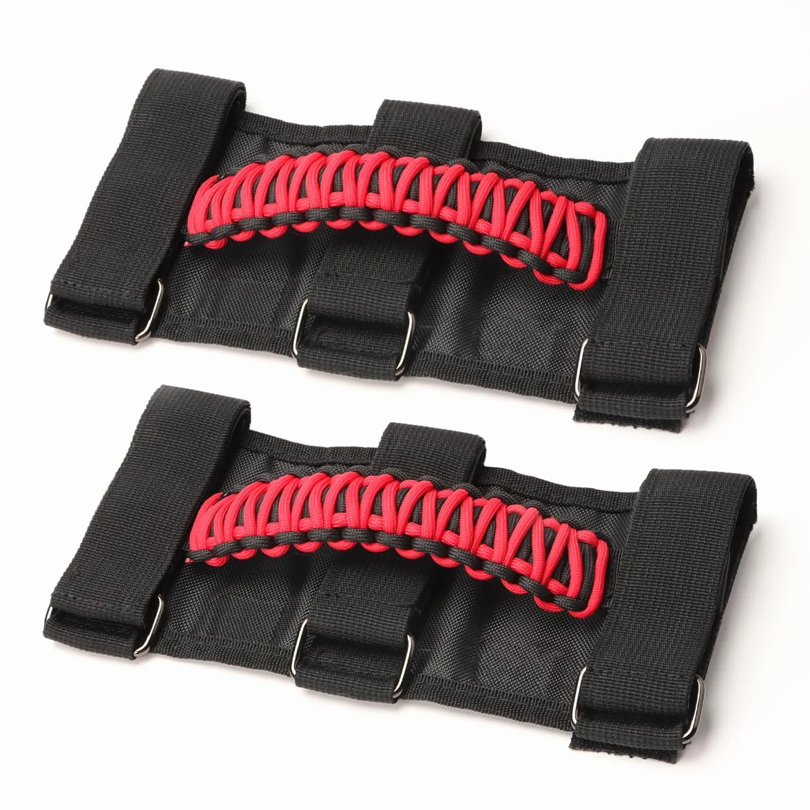 Uchwyty kompatybilne z Wrangler JK YJ TJ CJ JK JL JLU, uchwyty samochodowe, czerwone