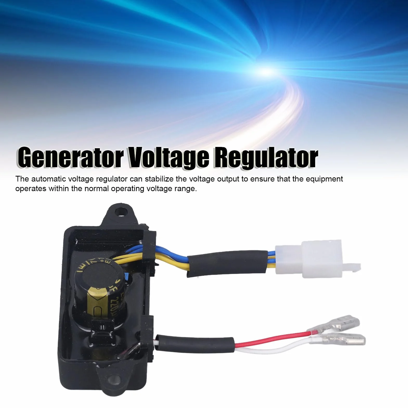 Automatyczny Regulator Napięcia AVR Pojedynczy Trójfazowy Regulator Napięcia Generatora 220 V 380 V Plastikowy Długoterminowy