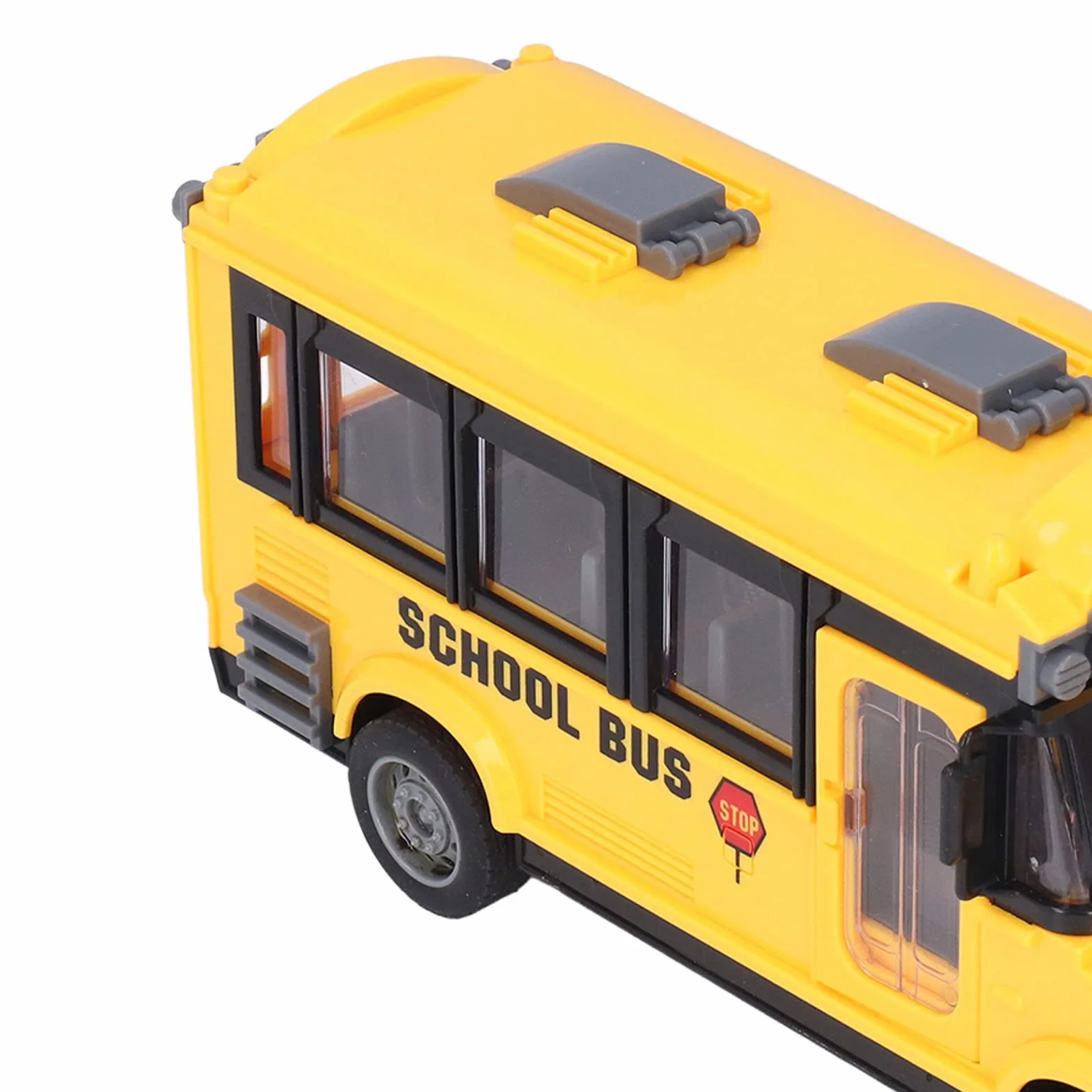 Zabawkowy Autobus Szkolny, Skala 1/30, śWiatła Przednie i Nadwozia, RęCznie Otwierane Prawe Drzwi Kabiny, Autobus Zdalnego Sterowania dla Dzieci