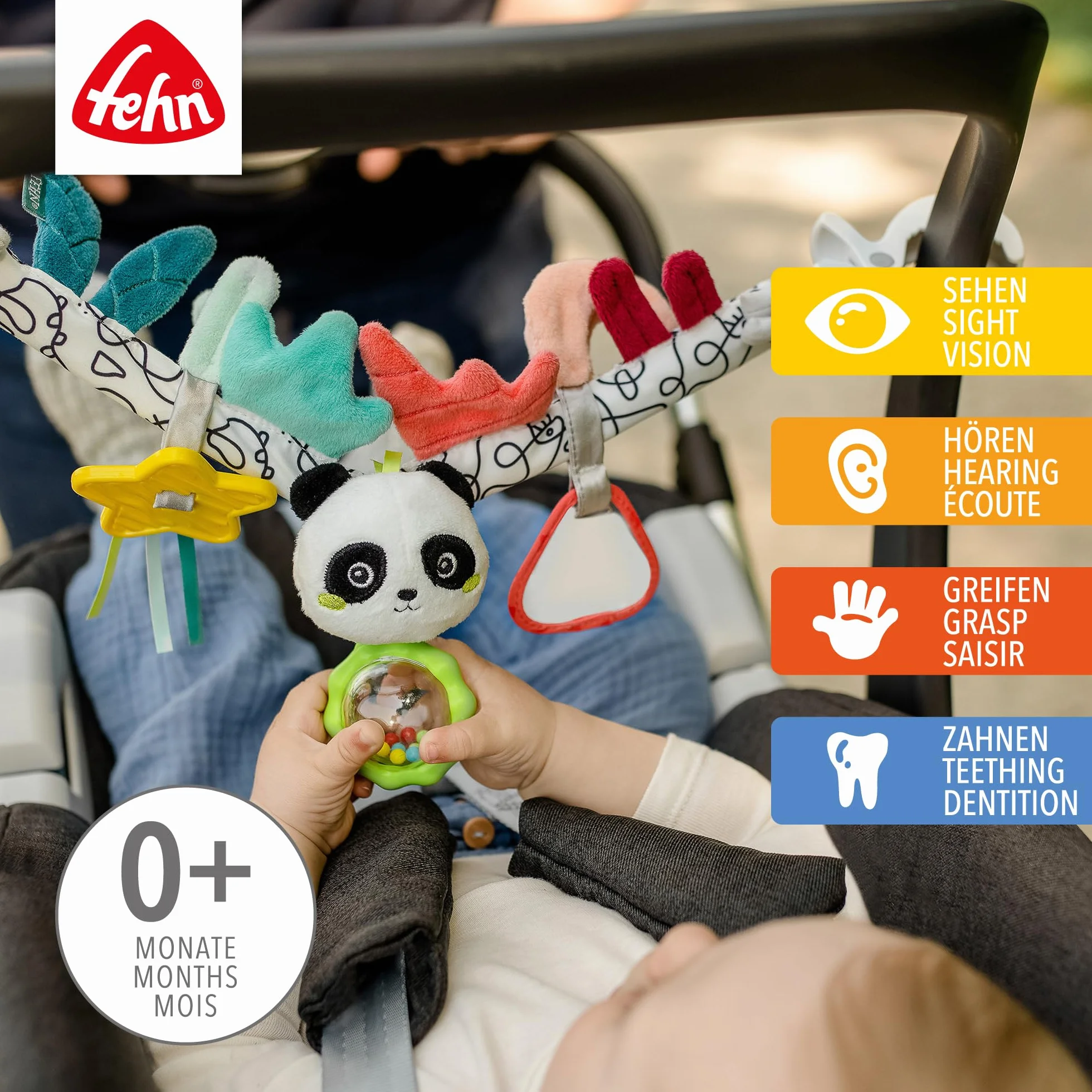 Fehn Dobabydoo Kinderwagenketting Panda