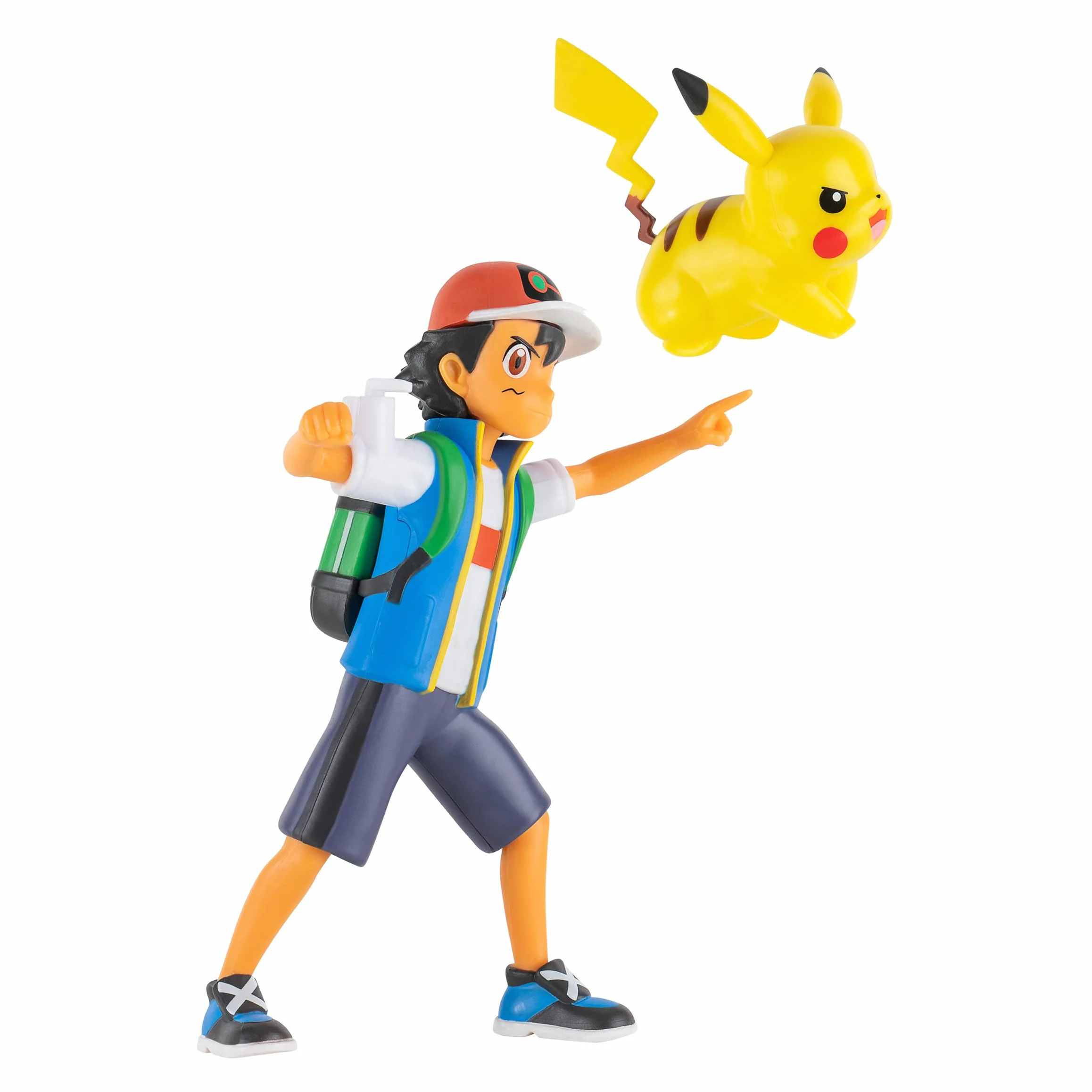 Pokemon Figurka 11 cm Ash & Pikachu - Pokémon Figury - Najnowsza 2022 - Oficjalnie licencjonowana zabawka Pokemon