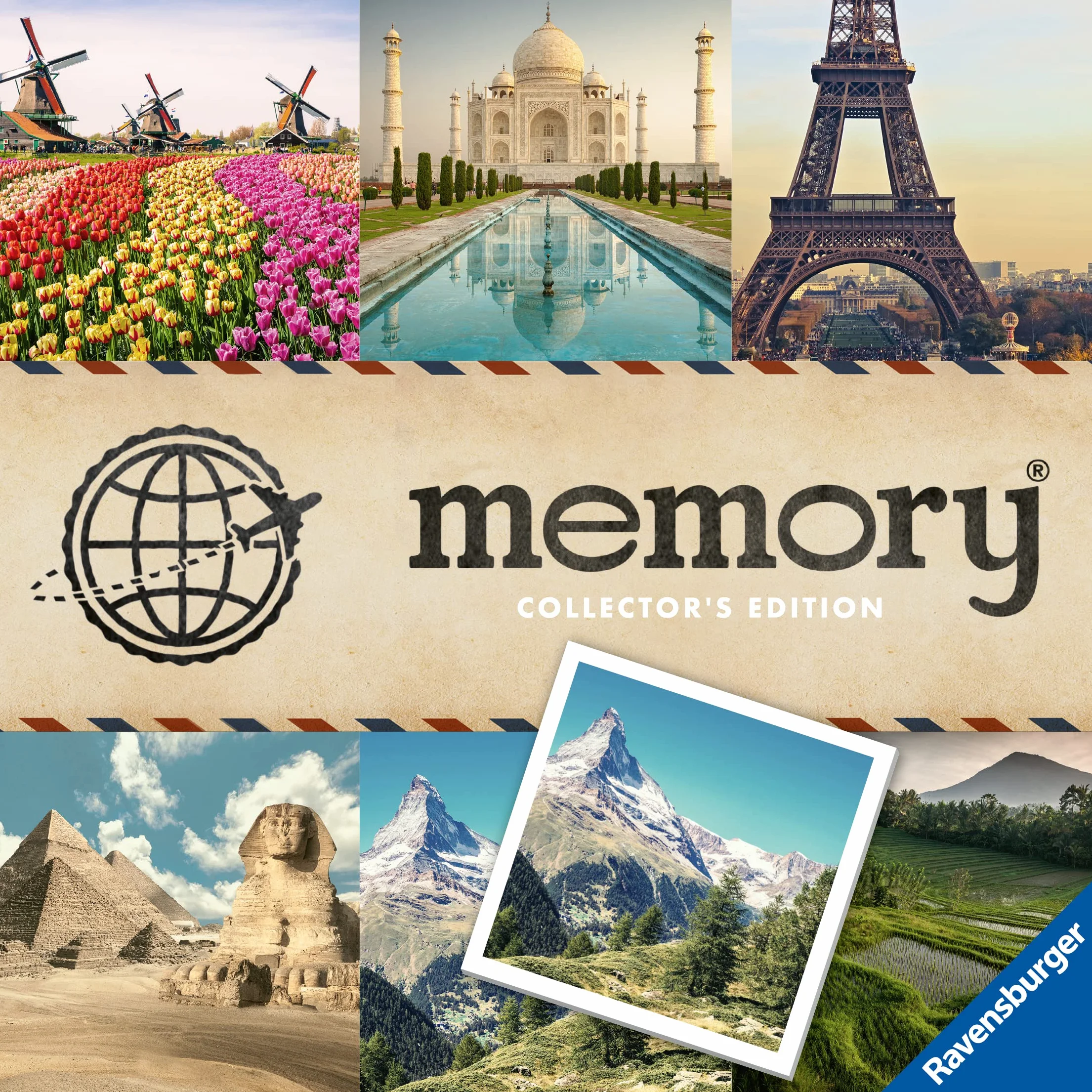 Collector's memory® Schönste Reiseziele - Gesellschaftsspiel & Brettspiel ab 6 Jahre