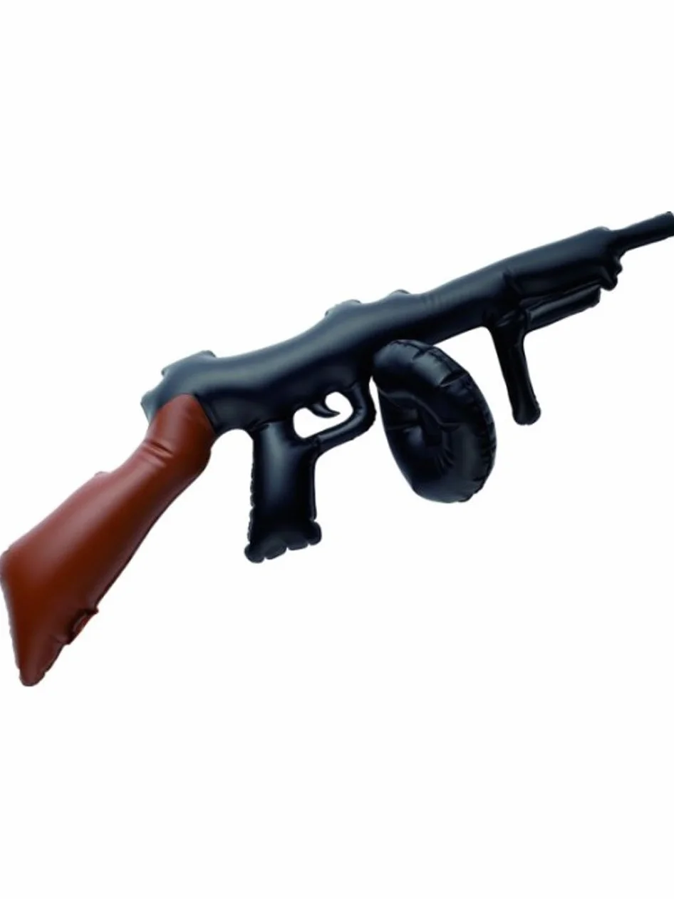 HENBRANDT X99 074 nadmuchiwany pistolet Tommy Gun 80 cm, czarny