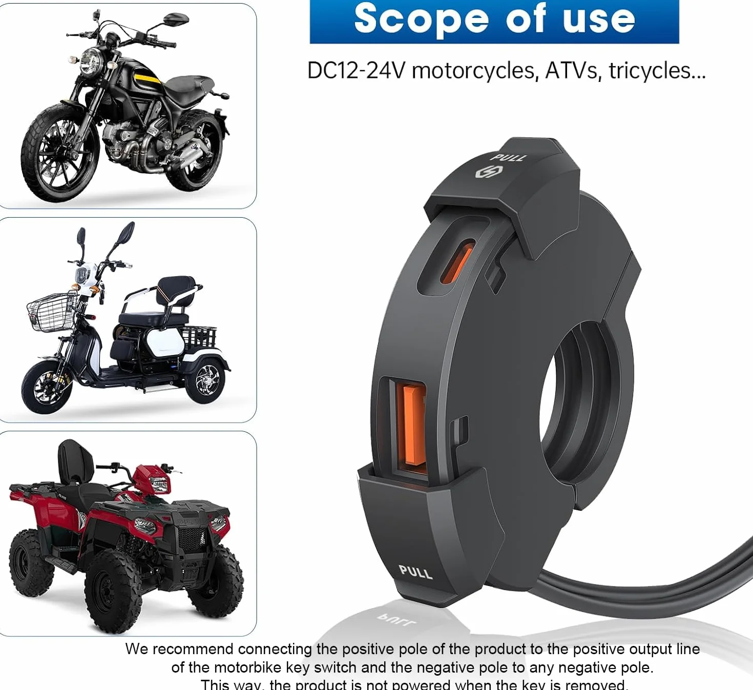 Thlevel ładowarka USB do motocykla PD typu C 12V 24V