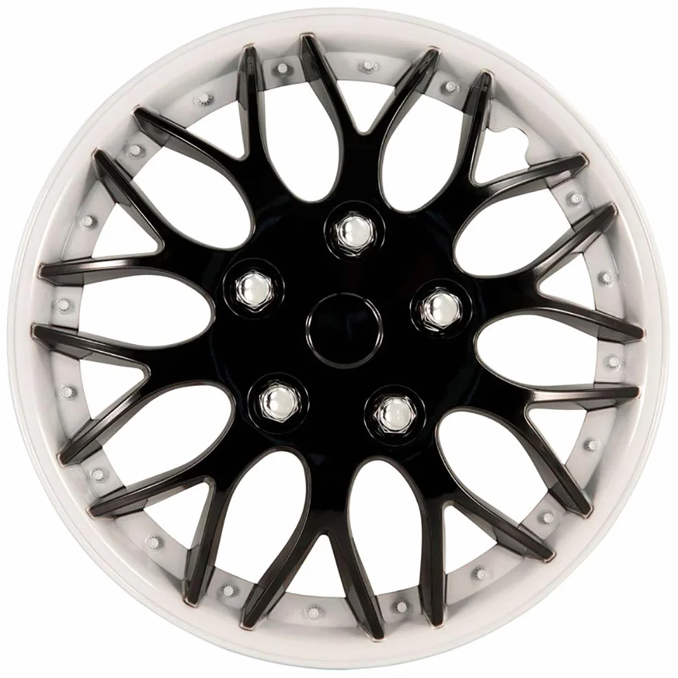 Missouri Zestaw kołpaków 38.1 cm czarne białe