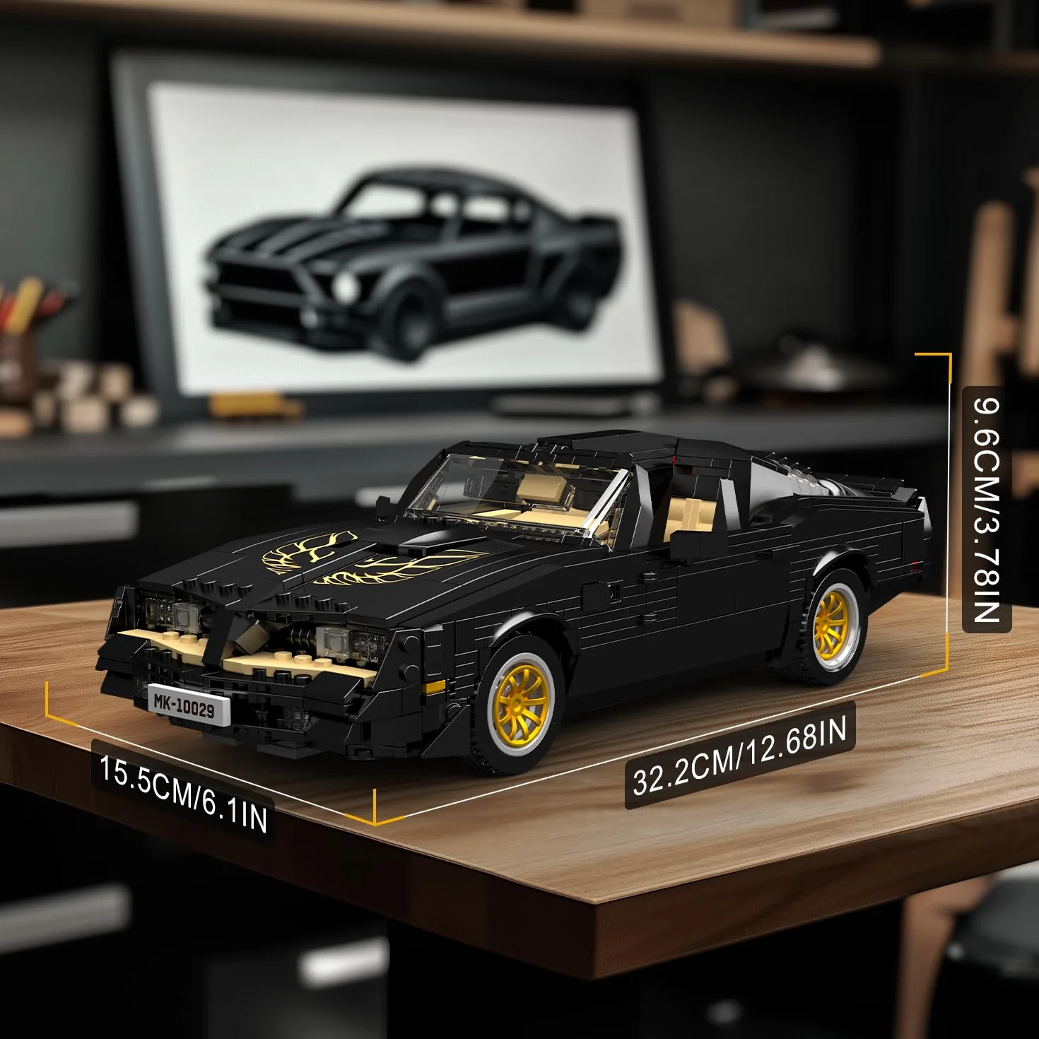 Mould King 10029 Technik samochód sportowy z klocków, MOC, model oldtimera, kreatywność samochód wyścigowy dla dzieci od 14 lat / dorosłych jako zabawka/prezenty/przedmioty kolekcjonerskie (1557