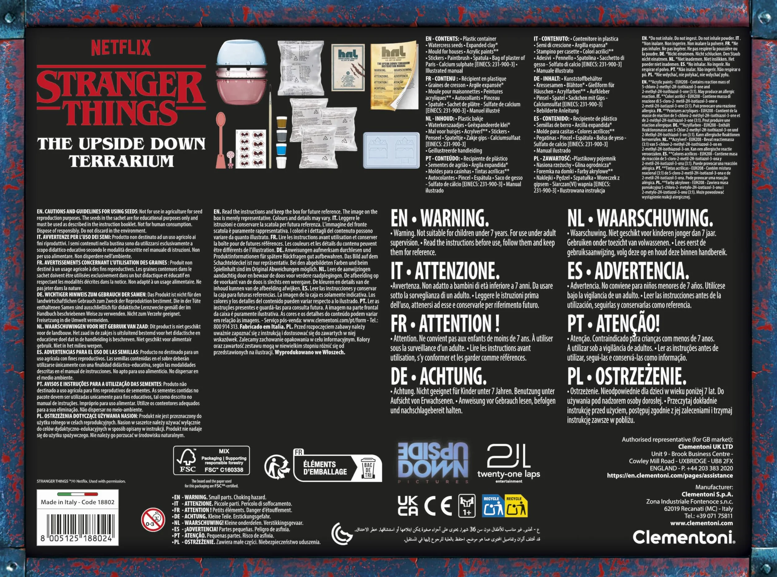 Clementoni Terrarium Stranger Things Home of Vecna