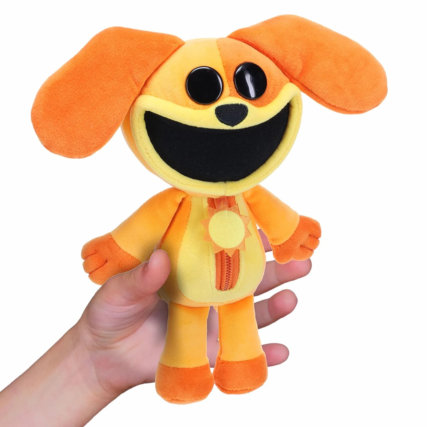 Poppy Playtime Plusz kolekcjonerski - seria 3 - Dogday, pomarańczowy/wieczorny czerwony ze wzorem zygzakowatym (Sunset Chevron)