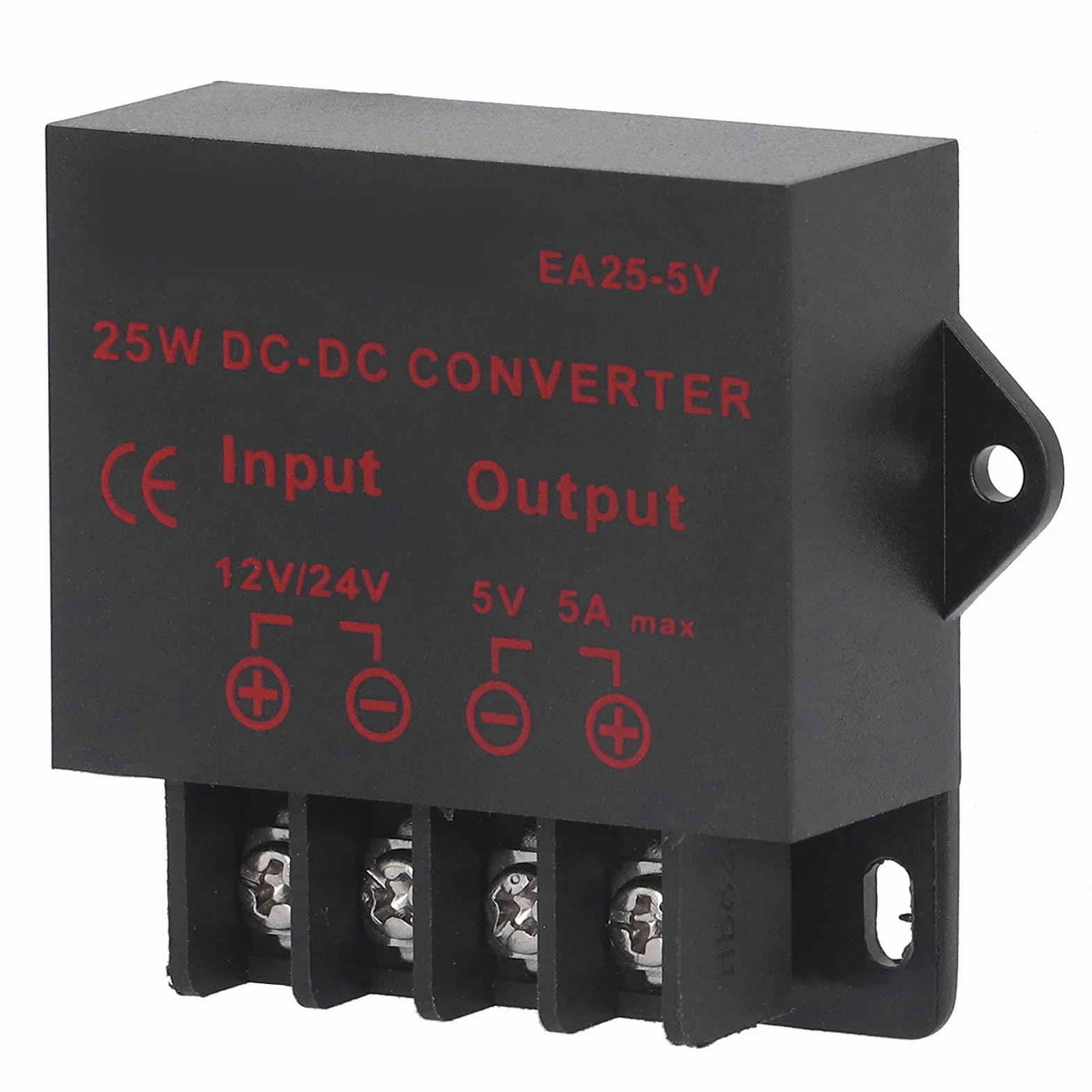 EA25-5V 12V do 5V 5A Zasilacz Samochodowy LED 25W Moduł DC 24V Spadek 5V Zmodyfikowany Samochód Moduł Transformatora Zasilającego