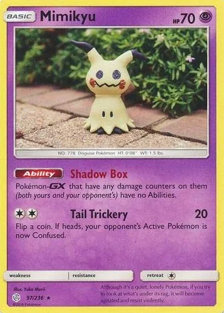 Pokemon pojedyncza karta MIMIKYU 97/236 COSMIC ECLIPSE SM12