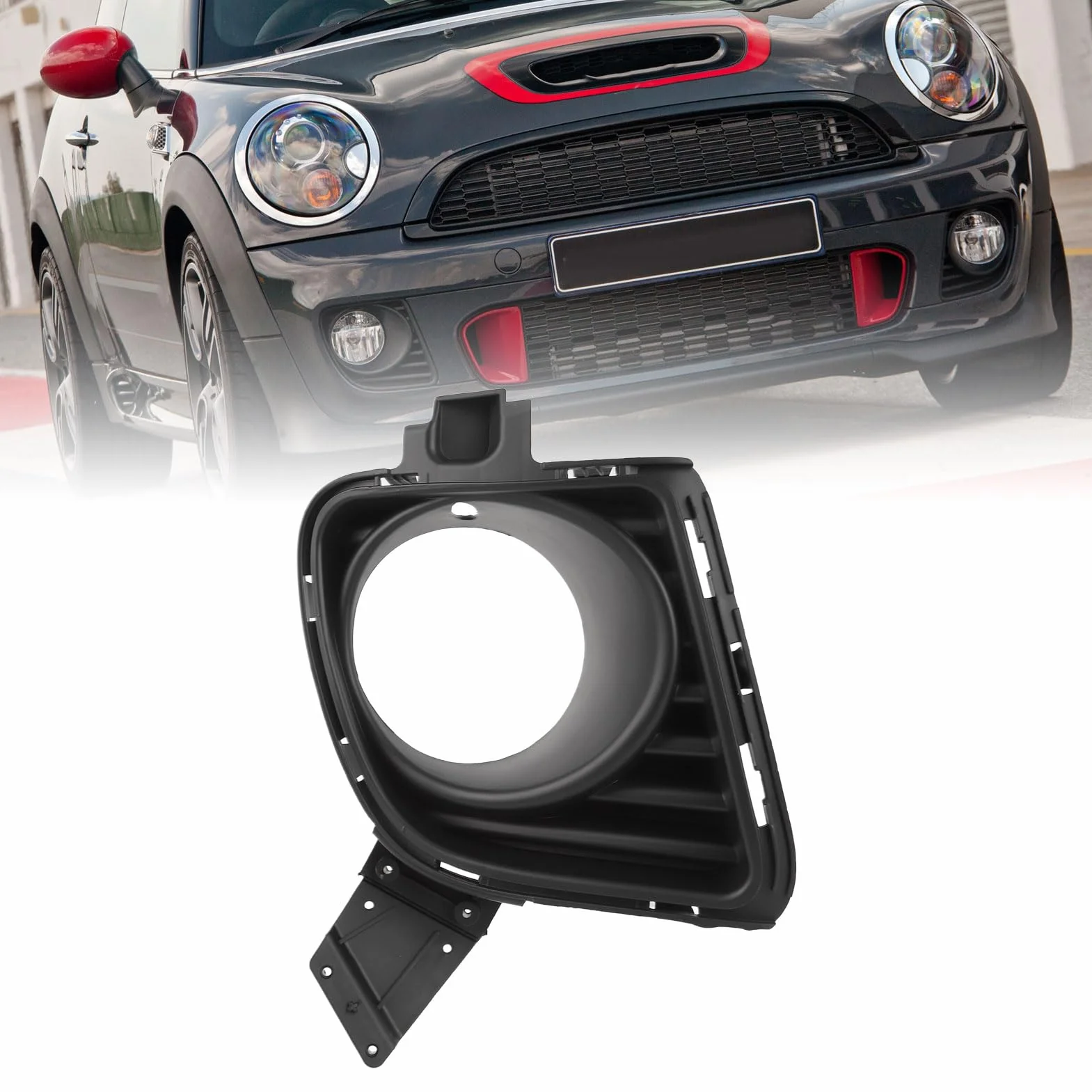 Pokrywa Mgły Lekkiej Osłony Stosowanej do R55 R56 R57 R58 R59 LCI JCW Przednie Zderzak Mgła Lampa (Po prawej: 51117283348)
