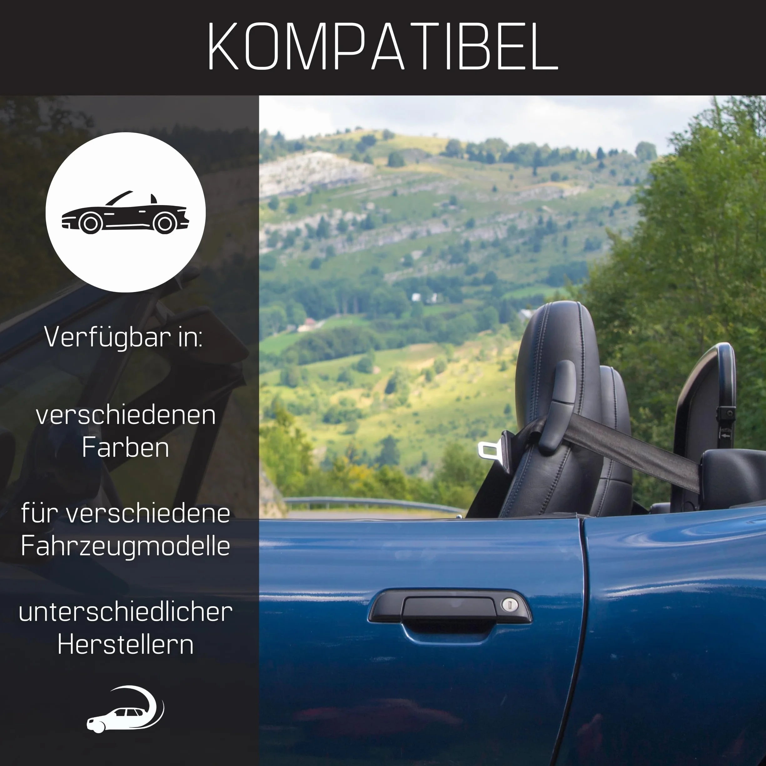 Deflektor wiatru Mercedes SL R129 1989-2001 Czarny