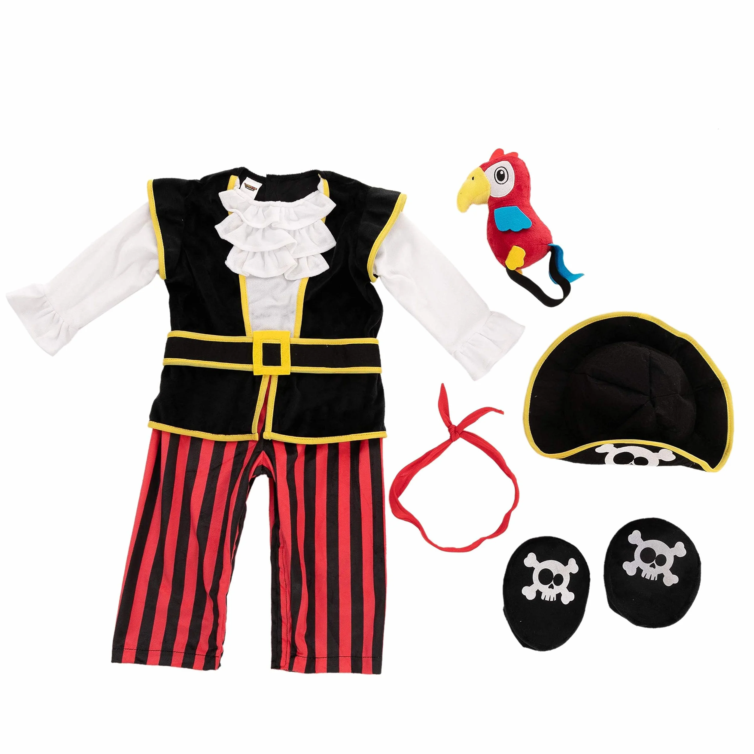 Spooktacular Creations Kostium pirata dla niemowląt na Halloween Cukierek albo psikus