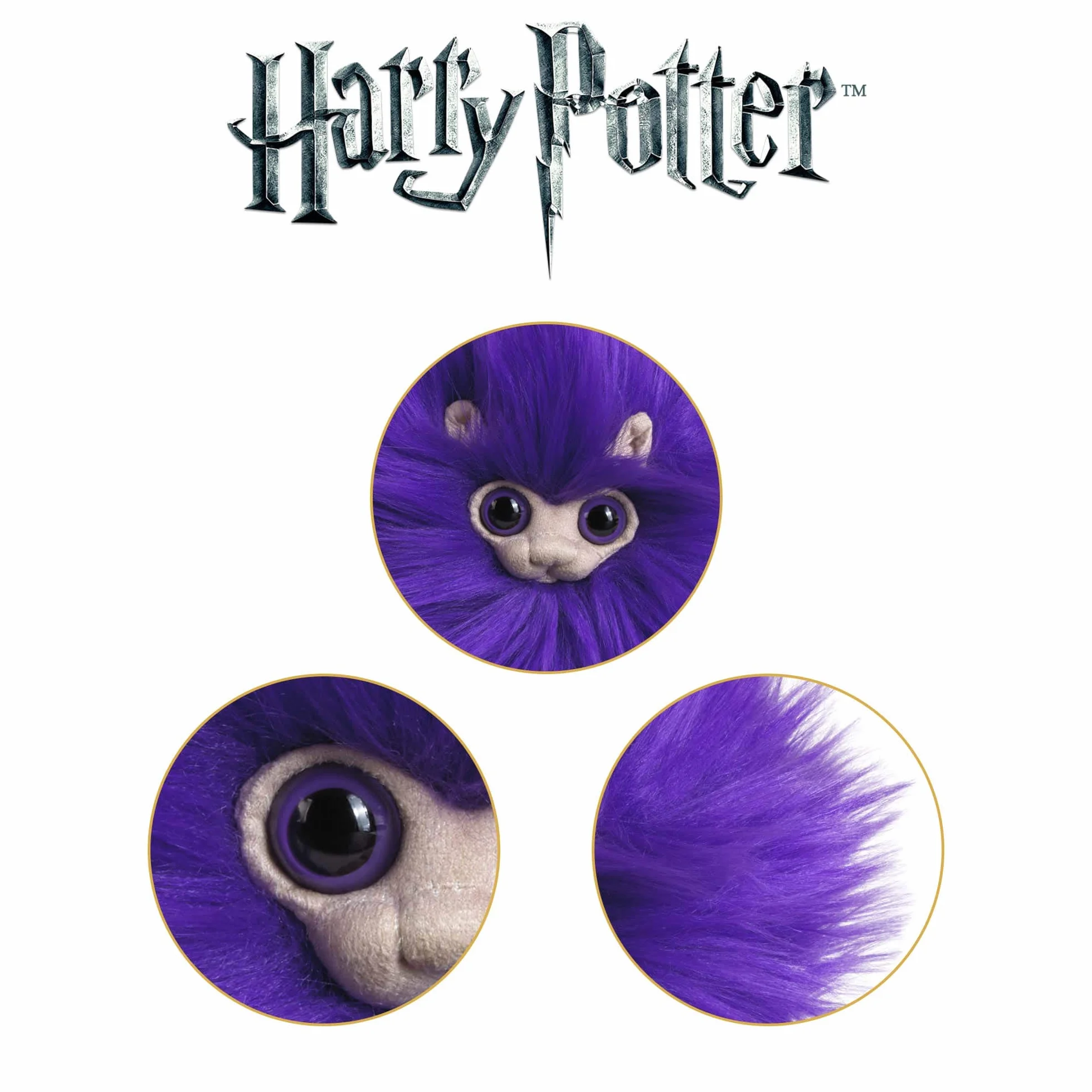 The Noble Collection - Pygmy Puff - Fioletowy - Oficjalnie licencjonowane Zabawki Harry'ego Pottera 14,4 cala (36,5 cm) - wysokiej jakości kolekcjonerskie figurki lalek - dla dzieci i dorosłych