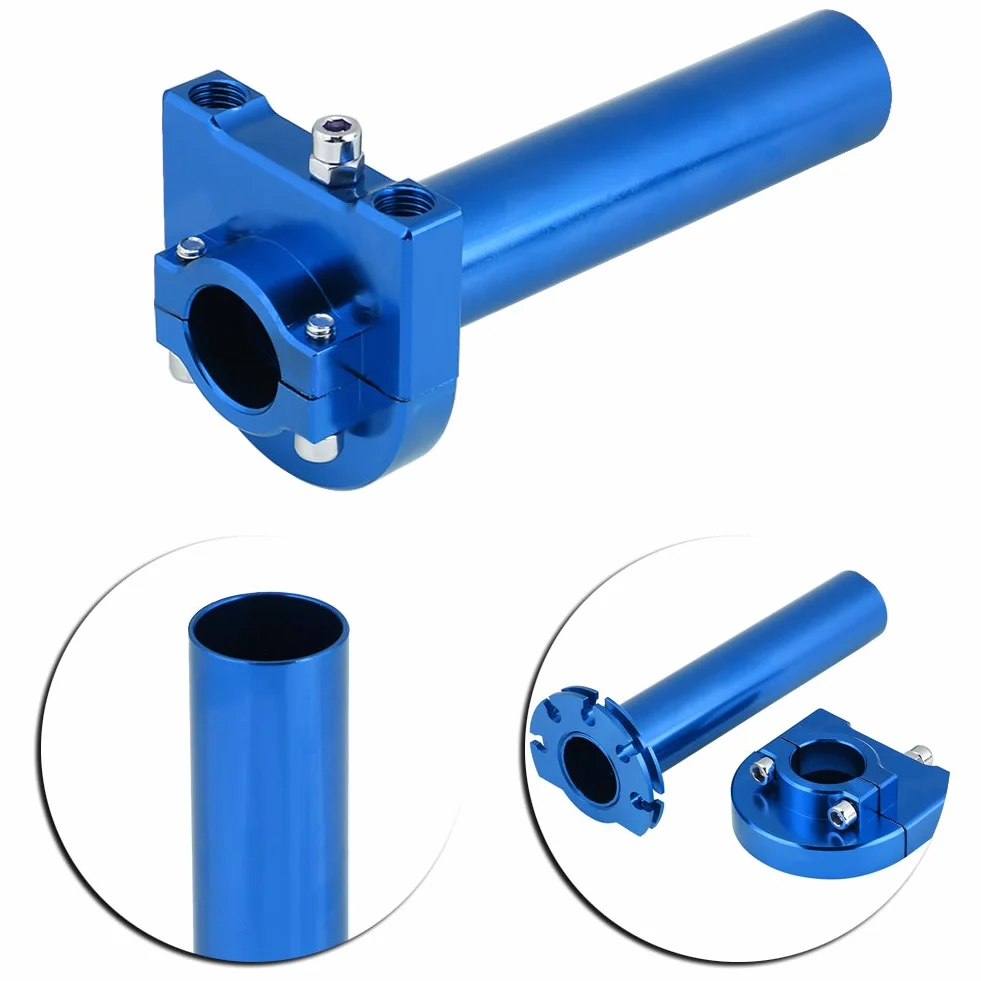 Uchwyty przepustnicy 7/8" 22 mm do motocykla skutera rower niebieski