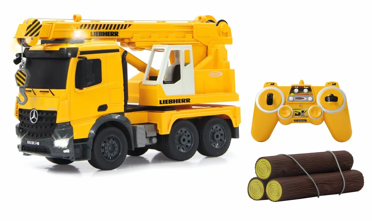 Jamara - 405034 - Żuraw olbrzymy - Mercedes Liebherr - 2,4 GHz - Skala 1/20 - Żółty