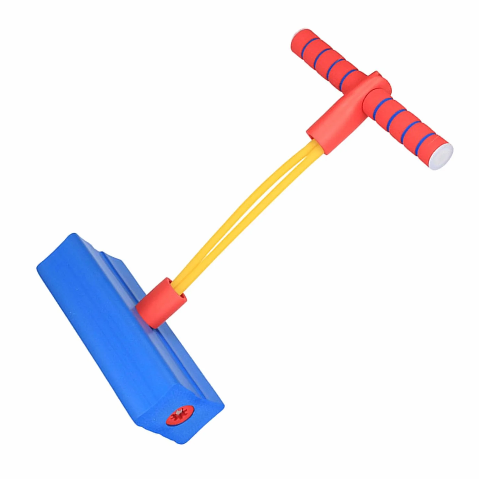 Piankowy Kij Pogo Inspiruje Dzieci do Uprawiania Sportu Łatwa do Trzymania Skacząca Zabawka dla Dzieci Materiał TPE Zabawy w Domu i na świeżym Powietrzu (BLUE)