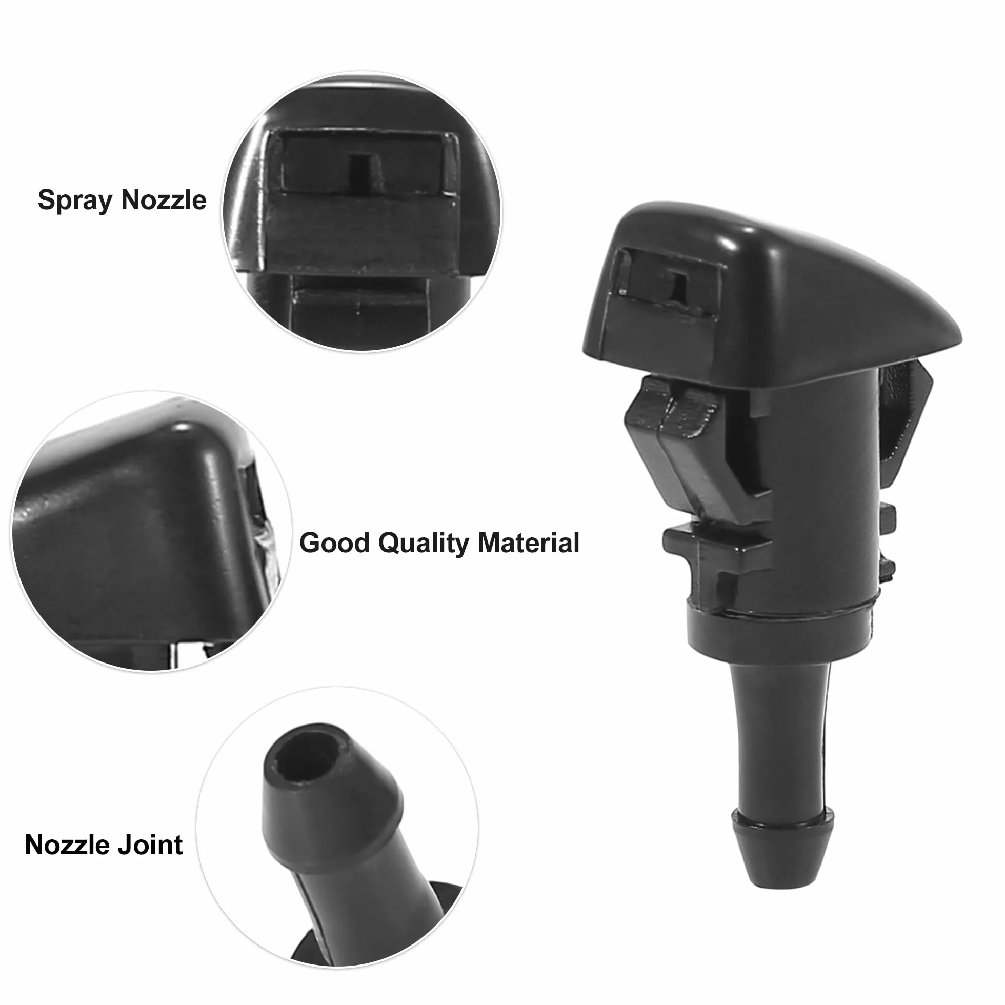 X AUTOHAUX 2 sztuki dysz do spryskiwaczy przedniej szyby 47185, 8265A048, 8265A047, 2 sztuki