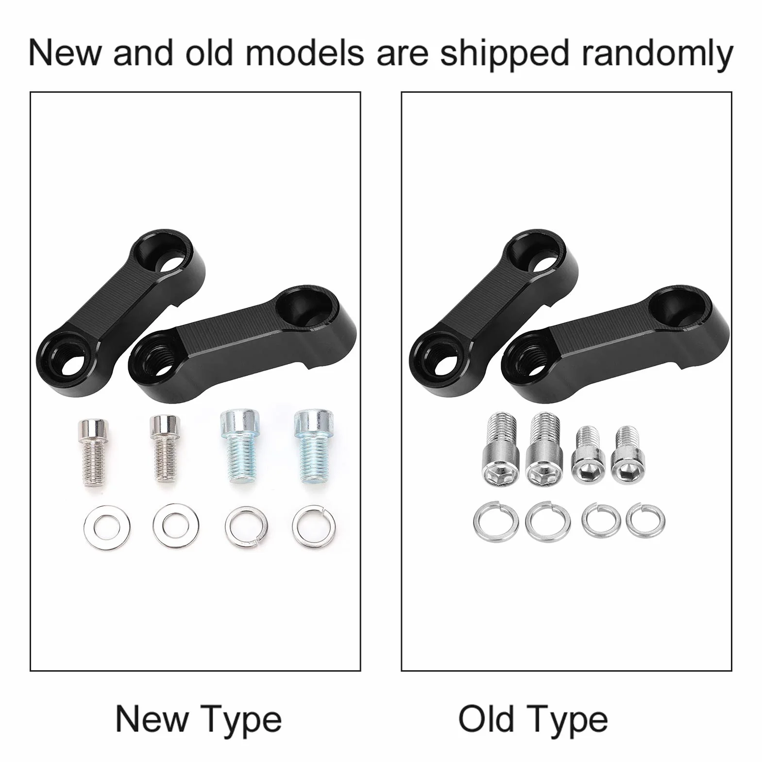 Adapter przedłużający do montażu lusterka motocyklowego, 10 mm 8 mm, zestaw adaptera lusterka motocyklowego, przedłużenie wspornika montażowego, lusterka lusterka motocyklowe uchwyt tylny+przedłużacz