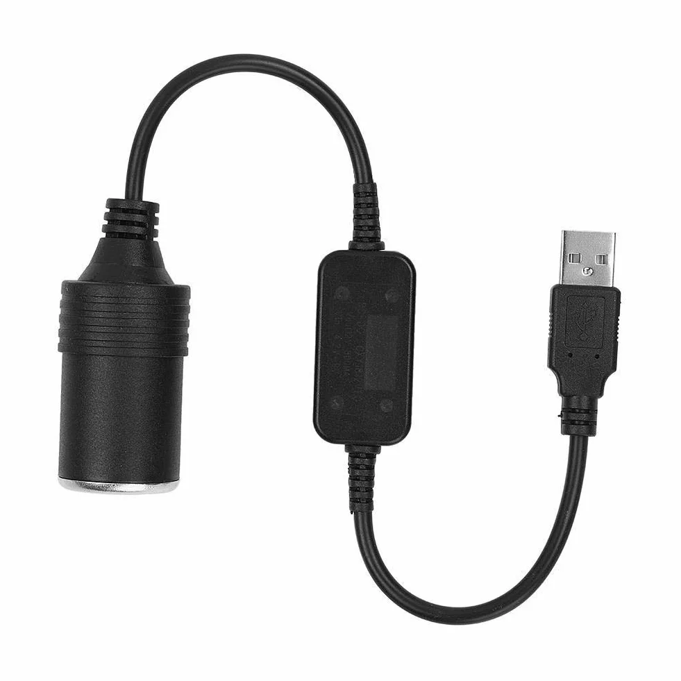 NikouAdapter do zapalniczki samochodowej 12 V na USB, konwerter 5 V do 12 V dla samochodu
