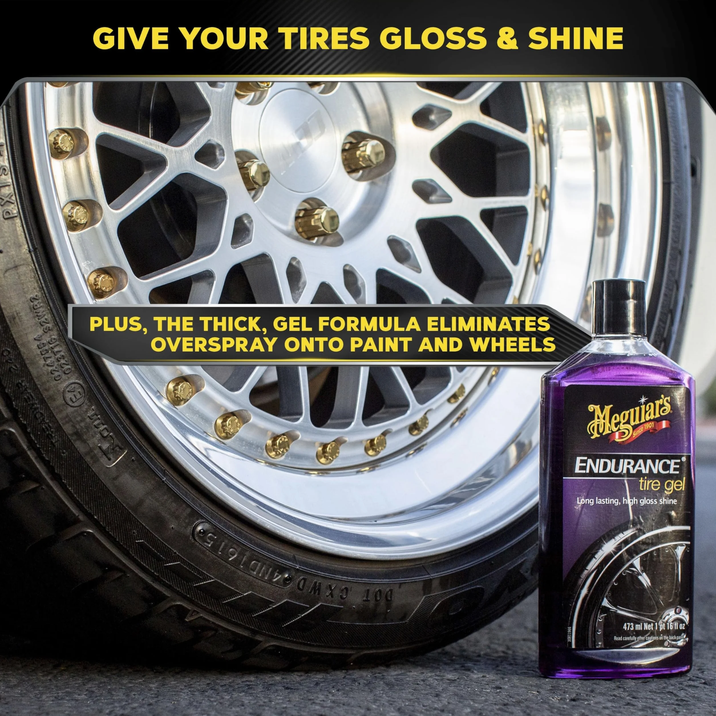 Meguiar's G7516EU Endurance High Gloss pielęgnacja opon, 473 ml