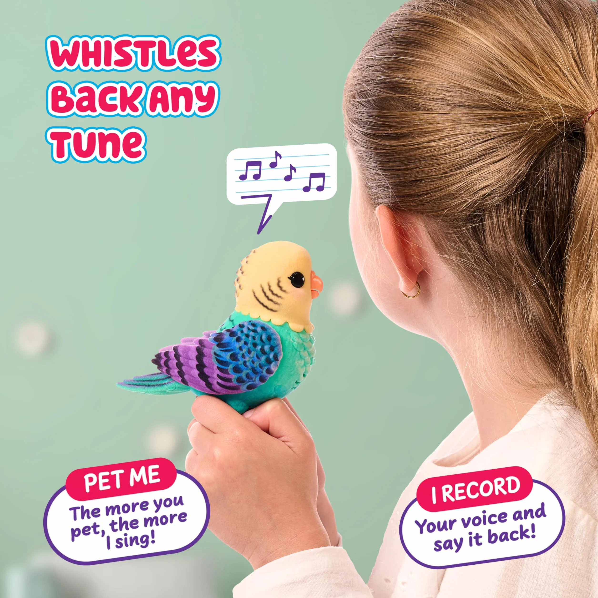 Little Live Pets My Really Real Bird & Cage - Indie, interaktywny, realistyczny ptak dla zwierząt, ponad 20 dźwięków i reakcji (klatka 25 cm, 10,9 cm / 4,3 cala ptak), nagrania i powtórzenia lub