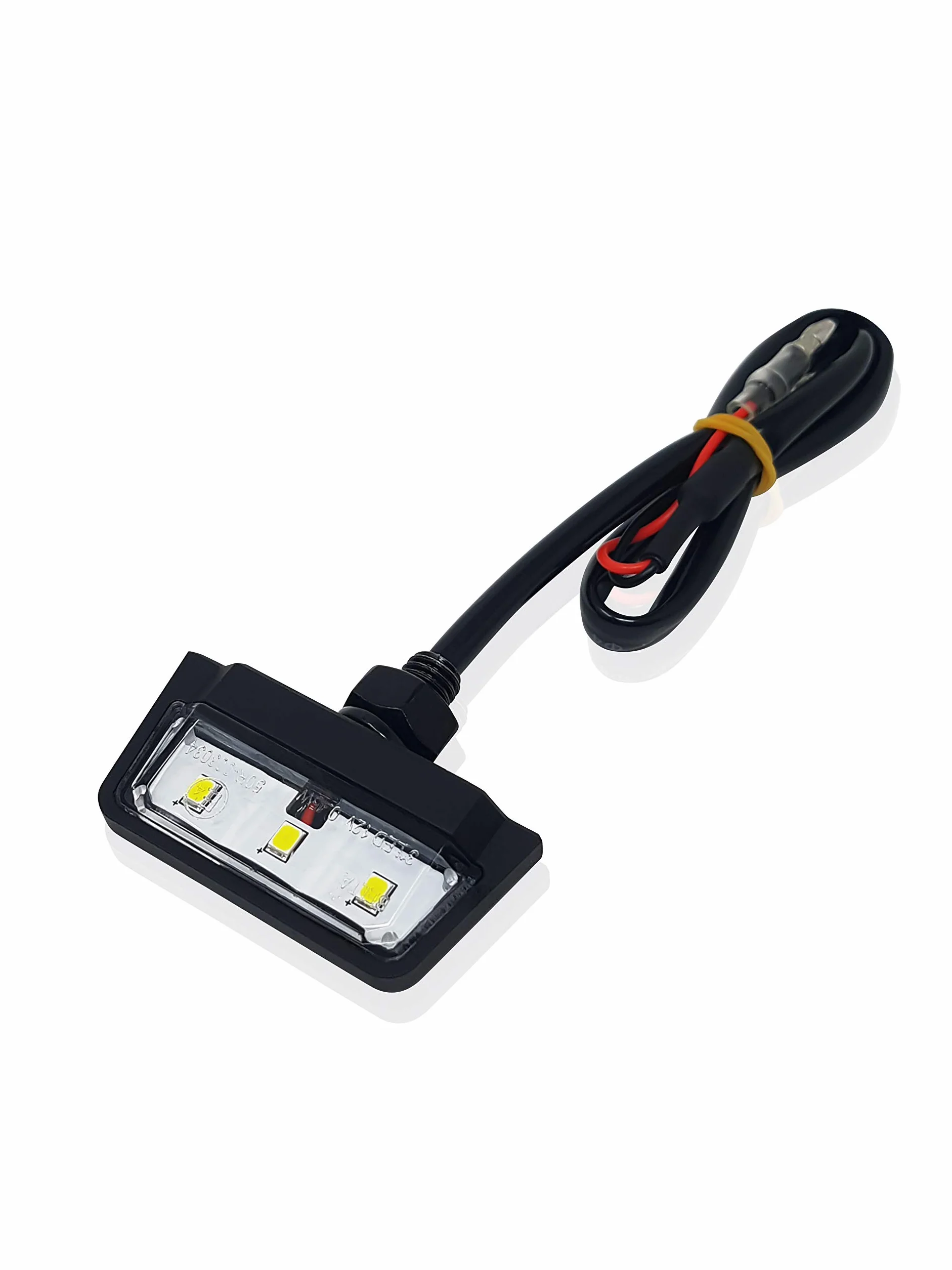 Oświetlenie LED do tablicy rejestracyjnej IP67 wodoodporne 2 sztuki czarne