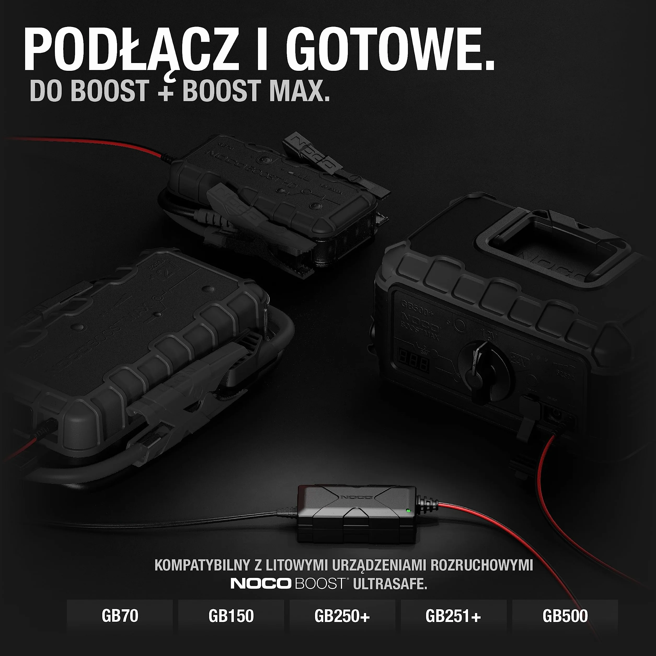 NOCO XGC4 56 W zasilacz do GB70 GB150 GB500 Boost UltraSafe litowy rozrusznik