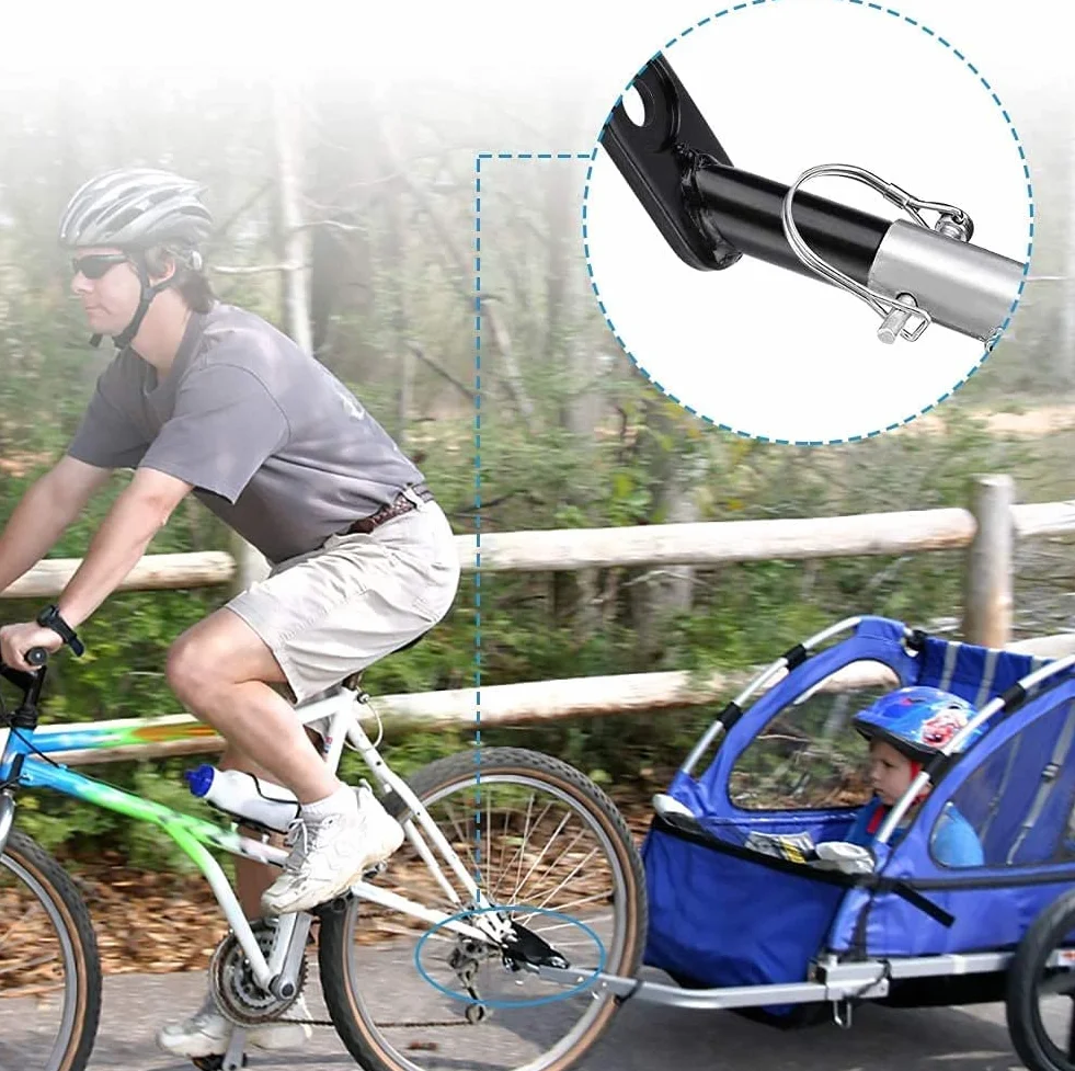 Uniwersalny adapter do przyczepki rowerowej hak holowniczy z 2 zawleczkami