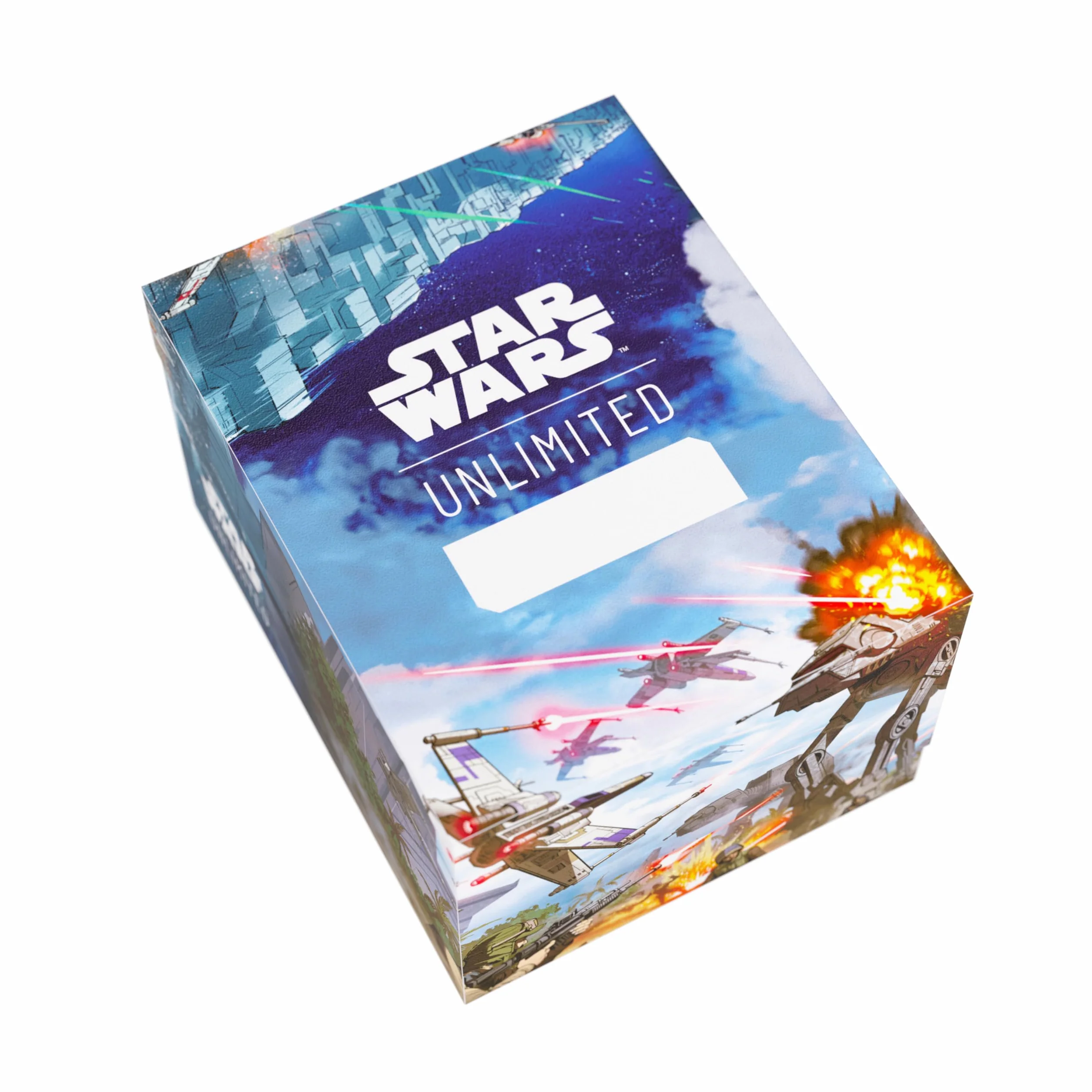Gamegenic - Star Wars Unlimited Soft Crate - w pełni kolorowe drukowane i oficjalnie licencjonowane trwałe pudełko na pokład, Holds 60 dwustronnych kart, TCG i LCGs, Battle of Scarif