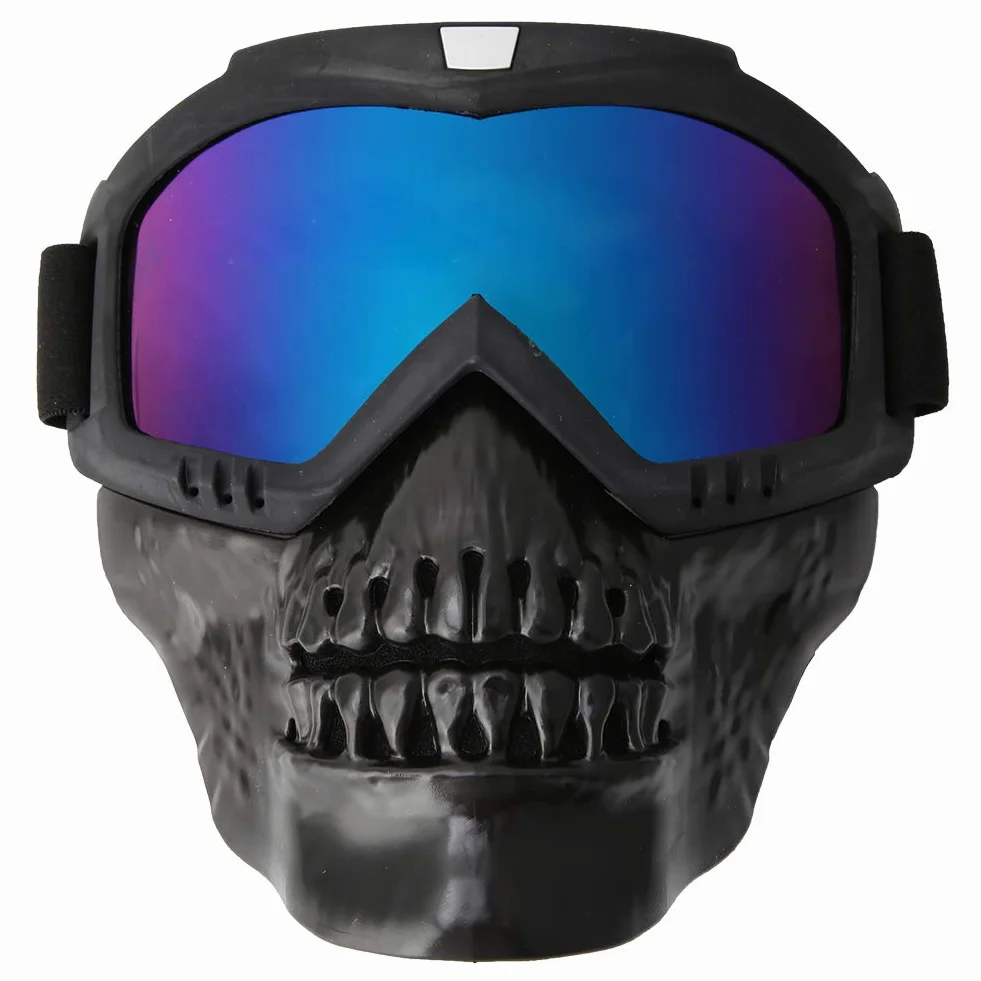 Demeras Okulary motocyklowe Motocross Maska Zdejmowana na Twarz ATV
