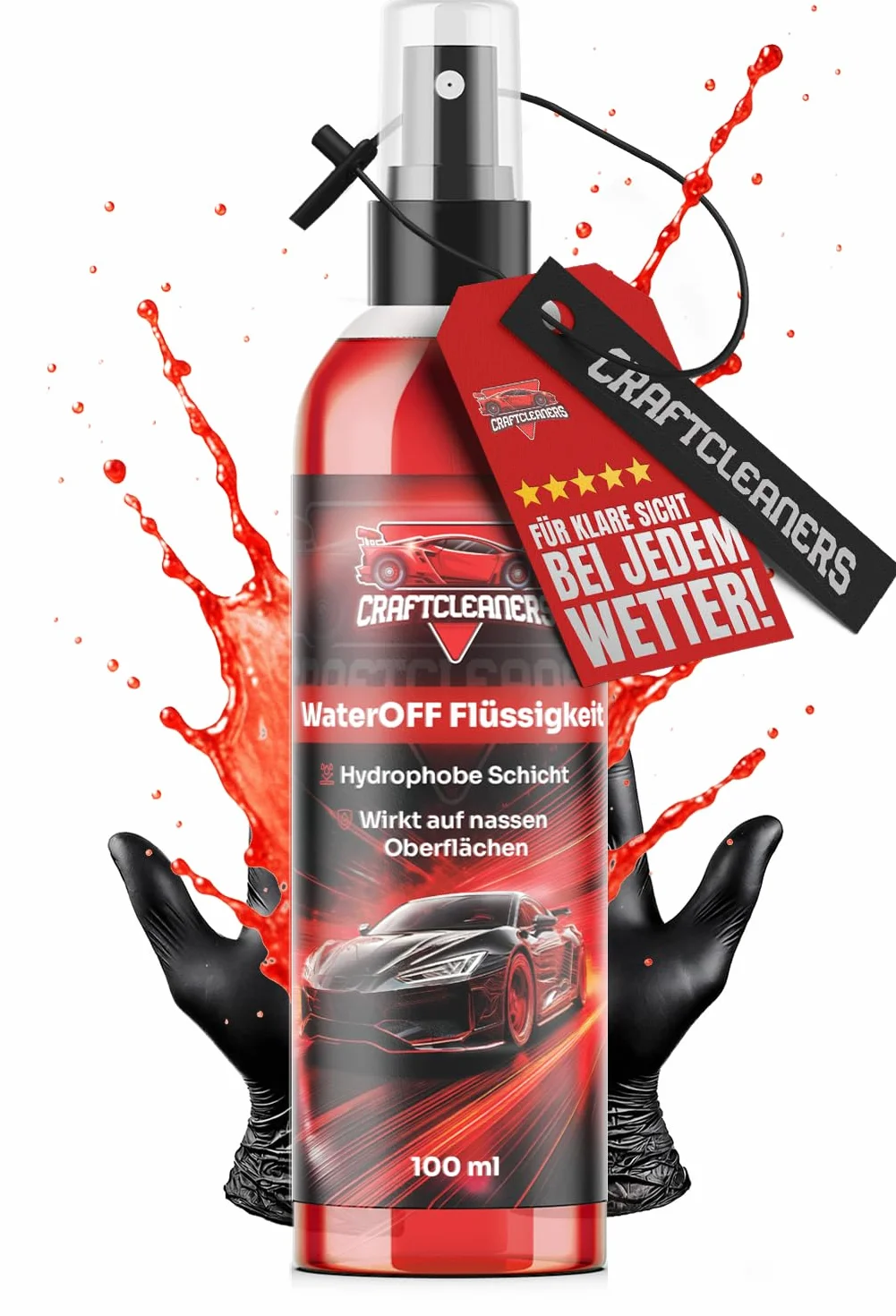 WaterOFF płyn hydrofobowy 2x100 ml spray impregnujący do szyb samochodowych nano